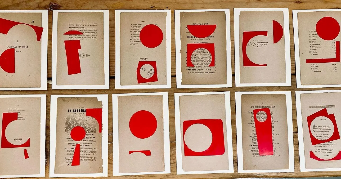 above: “L’alfabeto immaginario” art-project, Series#1, (12 pieces), 2022