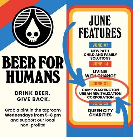 Beer + a GREAT cause = one perfect Wednesday afternoon! 🍻 Come join us this Wednesday, June 21st at the Rhinegeist Brewery taproom in OTR. Your beer purchase will support CWURC's programs in Camp!