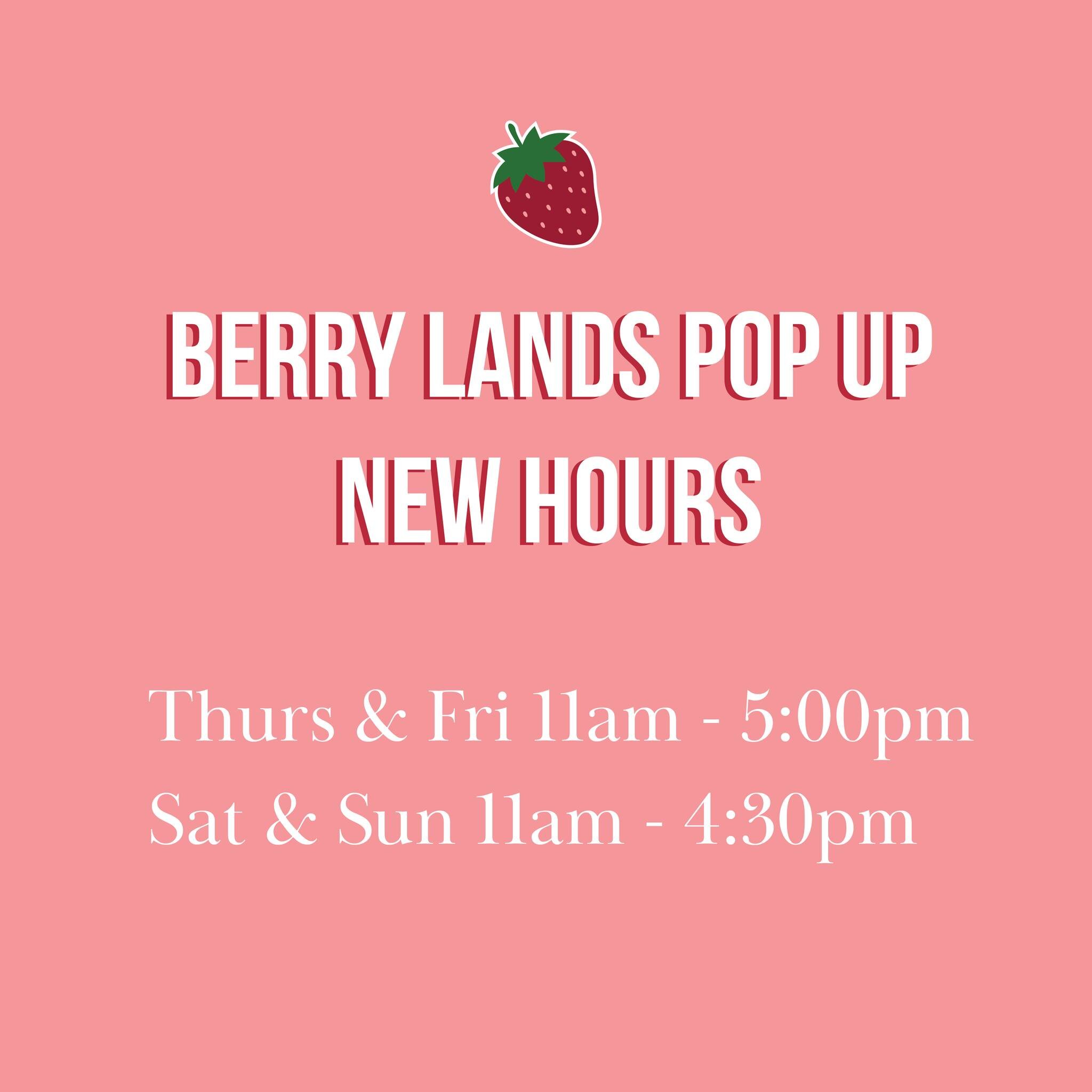 Our Pop Up hours are changing from the 6th of February! 🍦