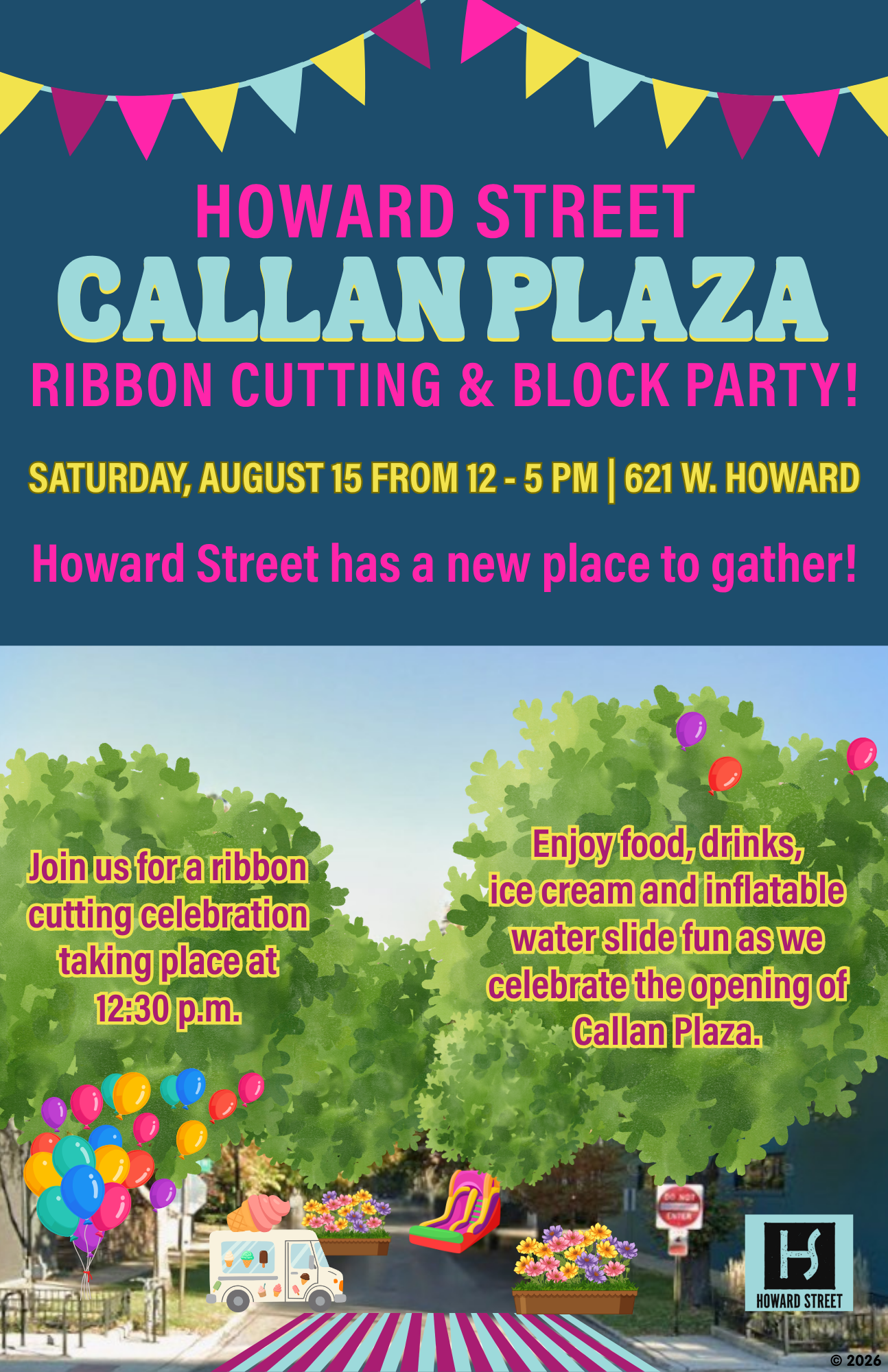 Howard Street Callan Plaza Ribbon Cutting & Block Party