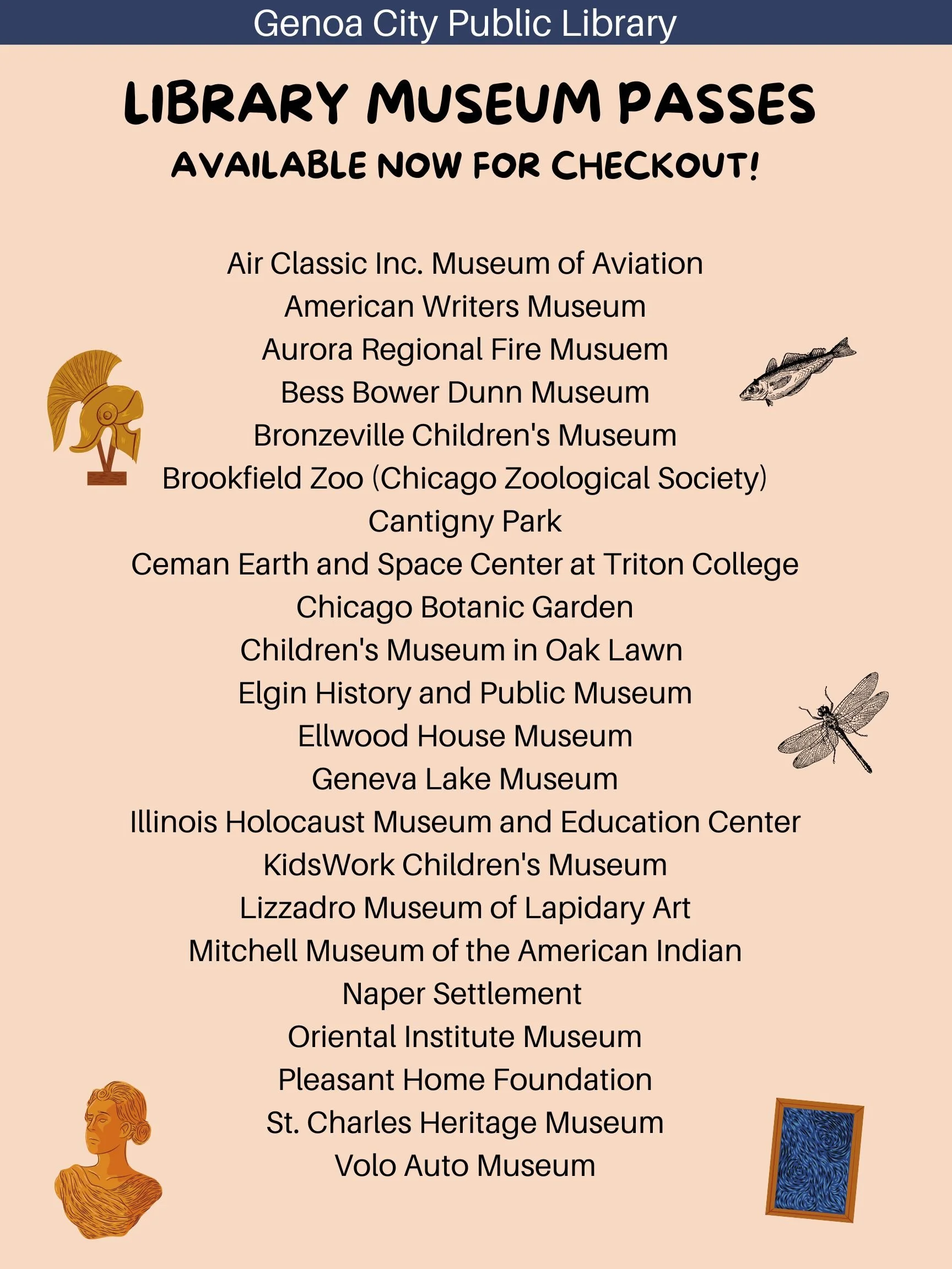 Museum Adventure Pass — Genoa City Public Library