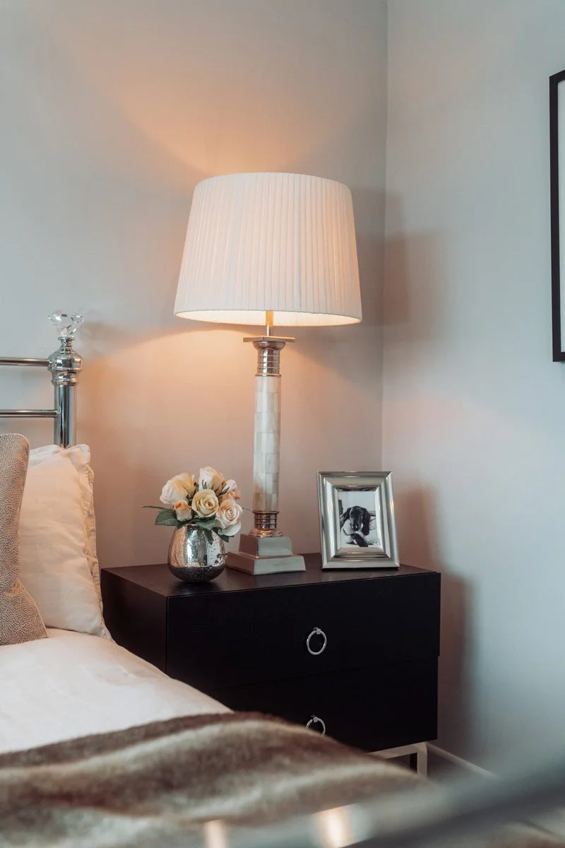 small bedroom lighting ideas by Katherine Elizabeth Interior Design