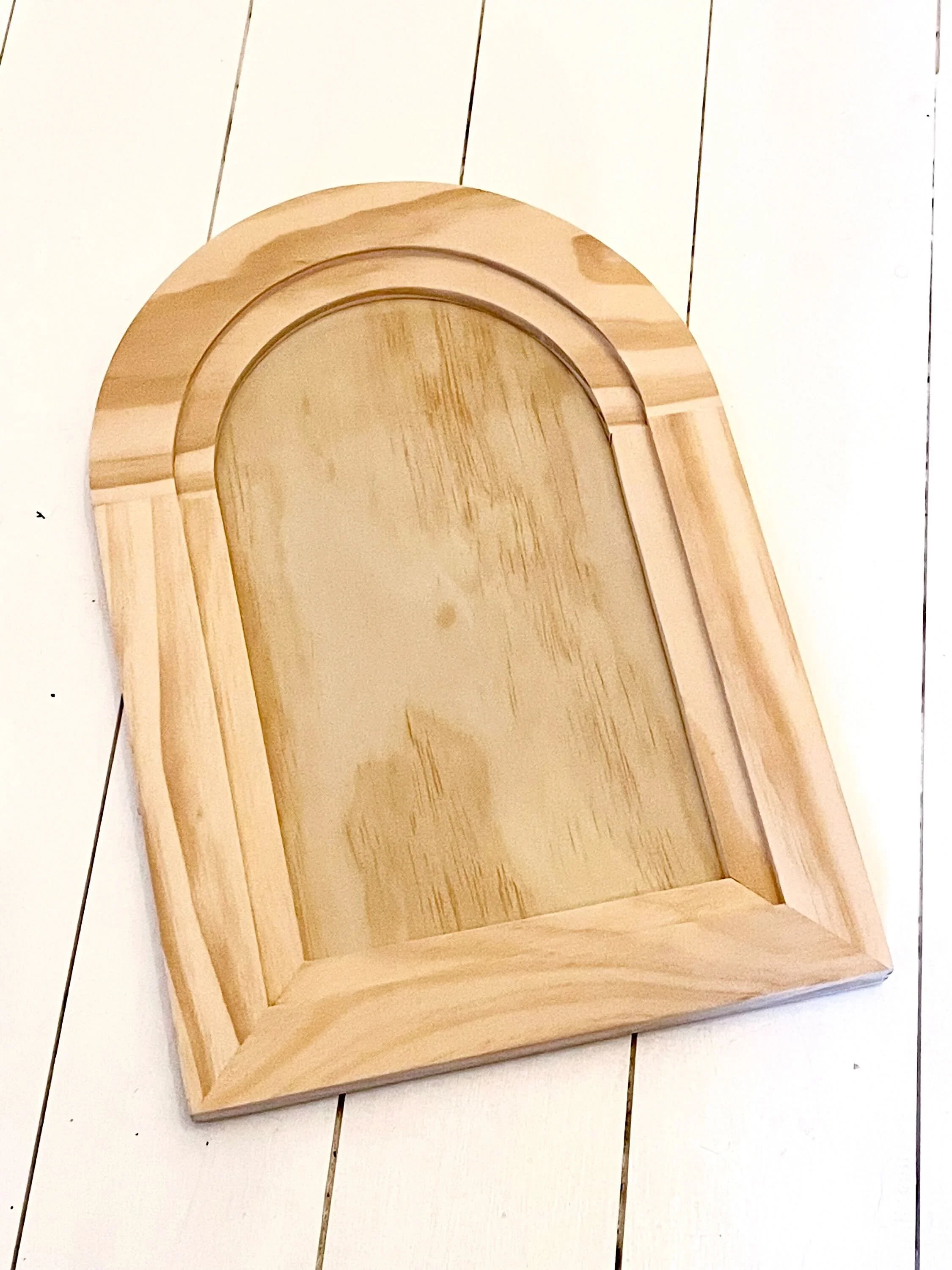 lg arched wood gallery blank