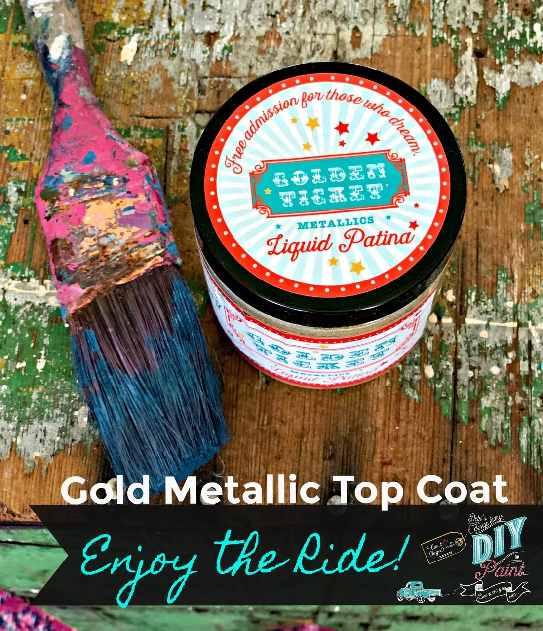 Golden Ticket  (Gold Liquid Patina)  8 oz