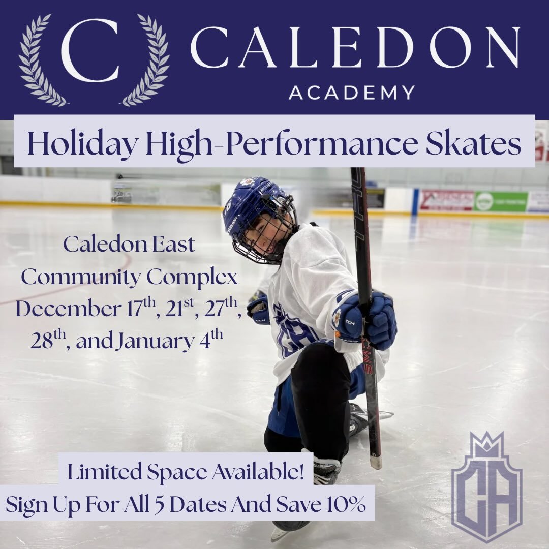 New for this winter break!

Introducing our Holiday High-Performance On-Ice Skates for athletes born 2012&ndash;2014. These development sessions are designed to keep your athlete sharp all break long.

✅ Improve stride efficiency &amp; power
✅ Boost 