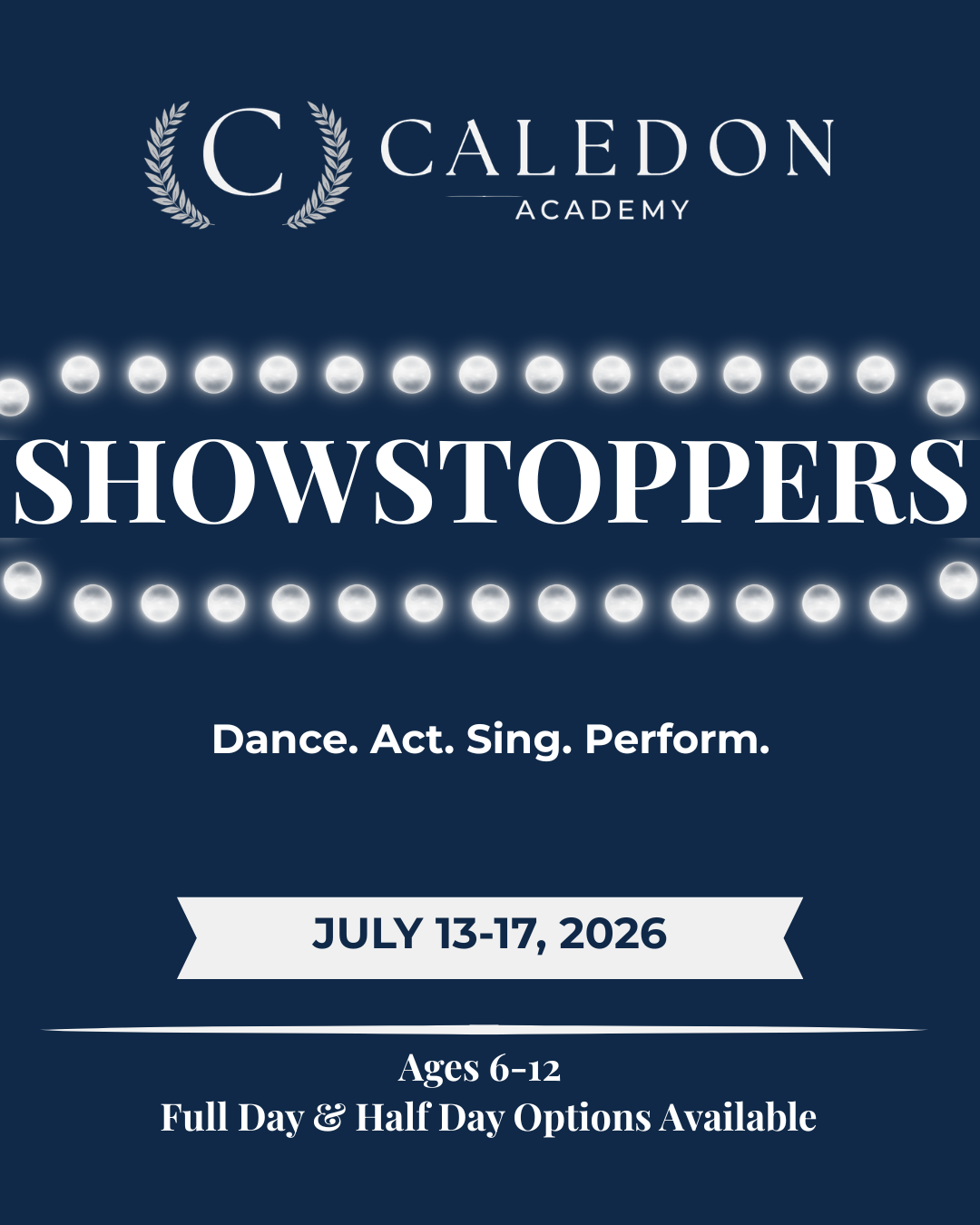 Showstoppers Week Summer Camp 2026