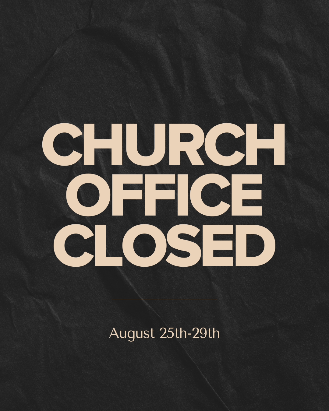 Office is Closed
