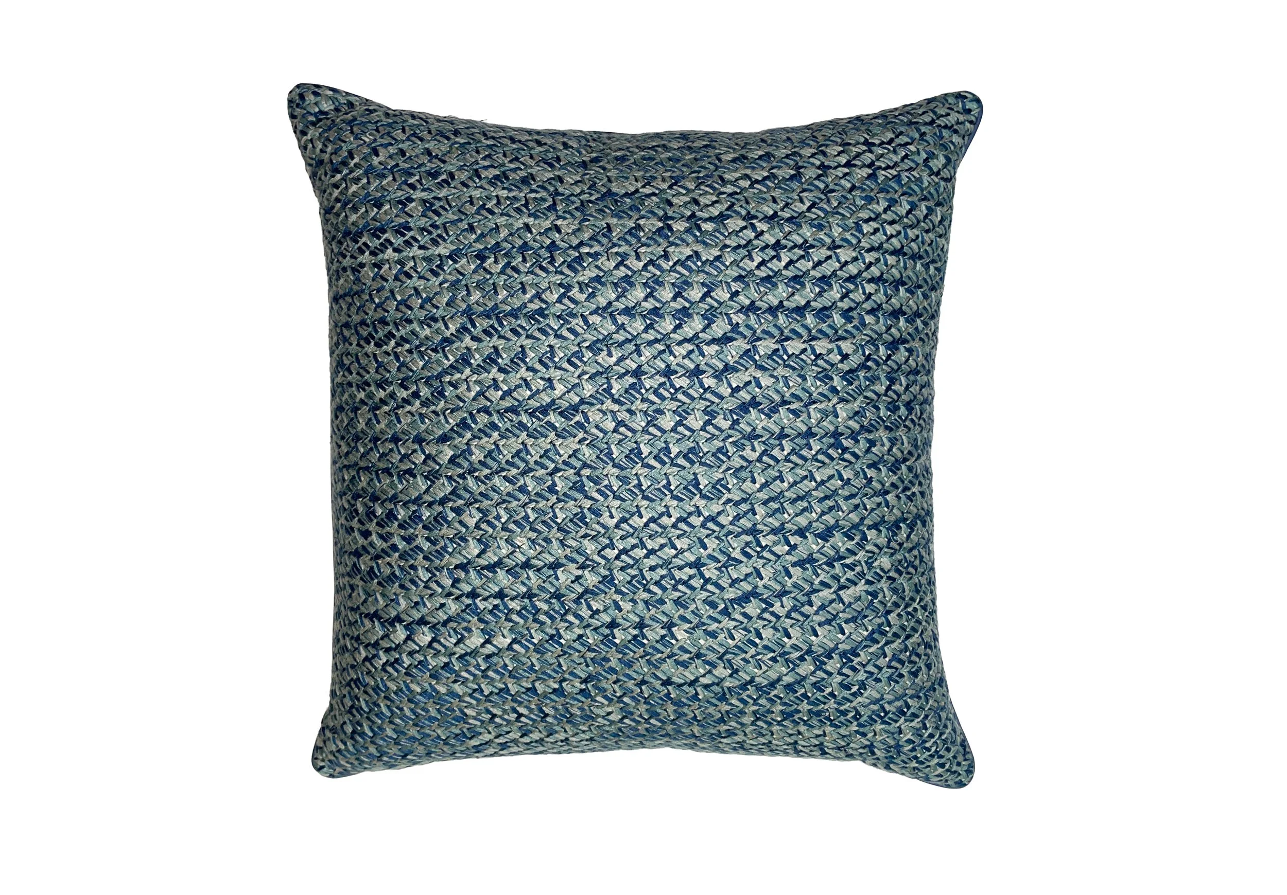 Pair of Lacing-Peacock Throw Pillows