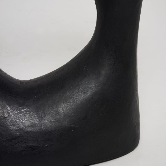 Organic Crafted Marble Concrete base of the Josephine Side Table.