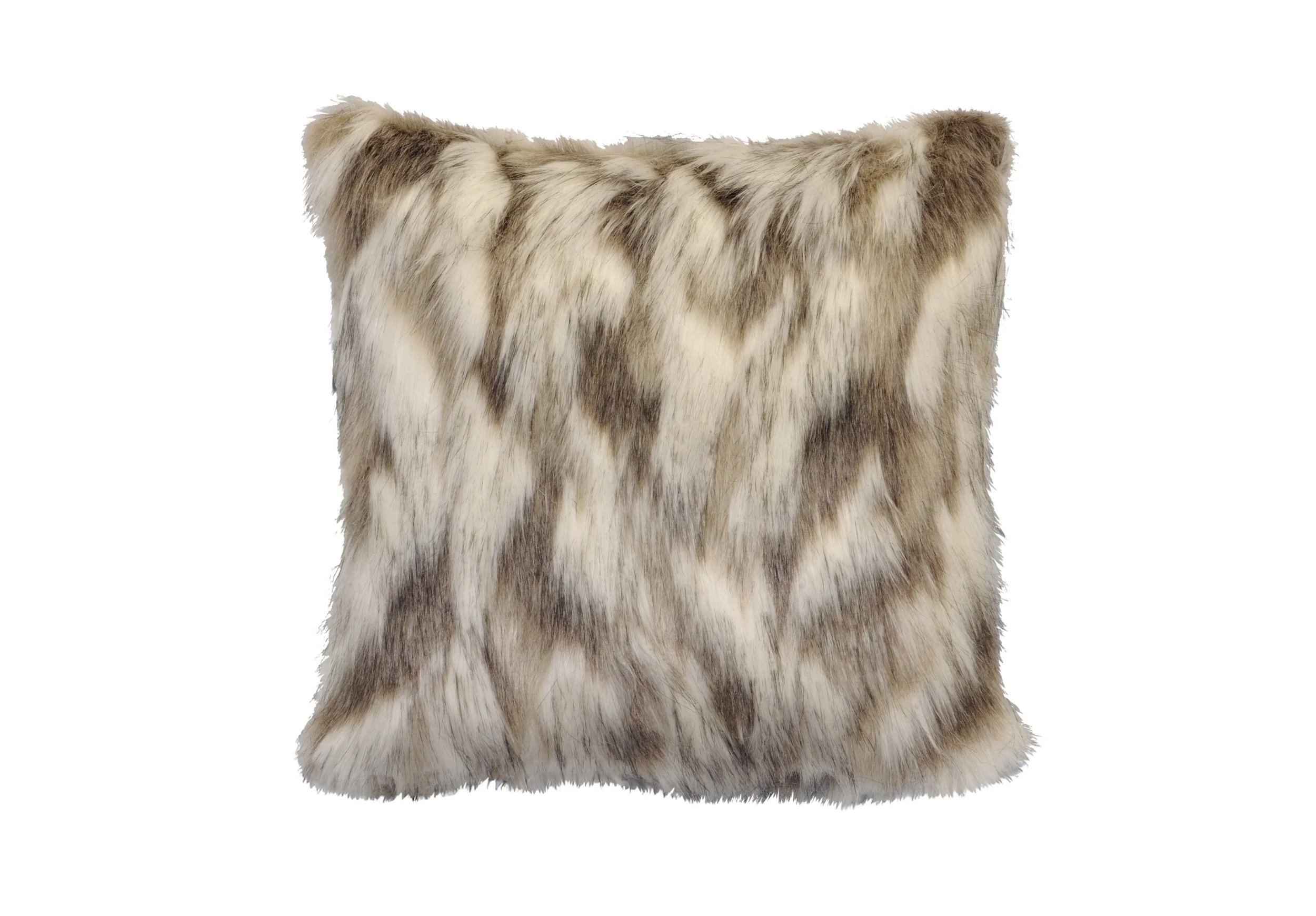 Pair of Tibetan Fox Ivory Throw Pillows