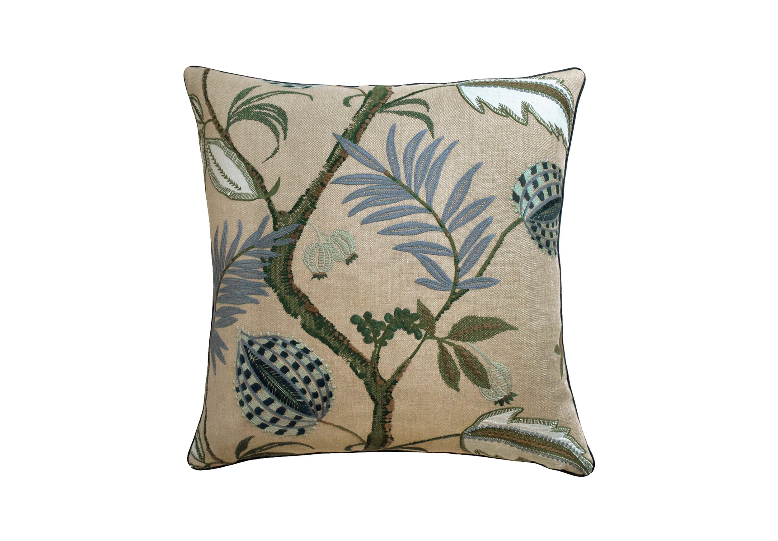 Pair of Yantra-Juniper Throw Pillows