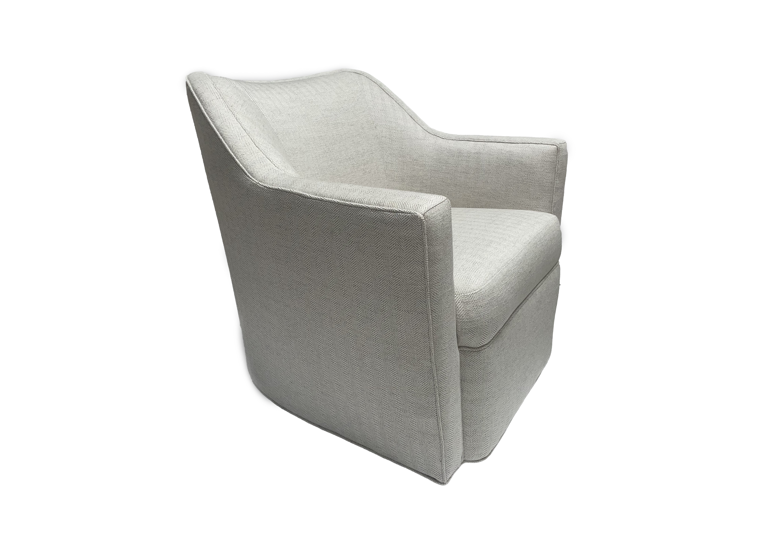 Jessica Charles' Folio Swivel Chair gives comfort and style, offering a transitional feel that can transcend any trend.
