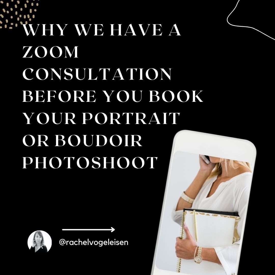 Why we have a zoom consultation before you book your boudoir photoshoot