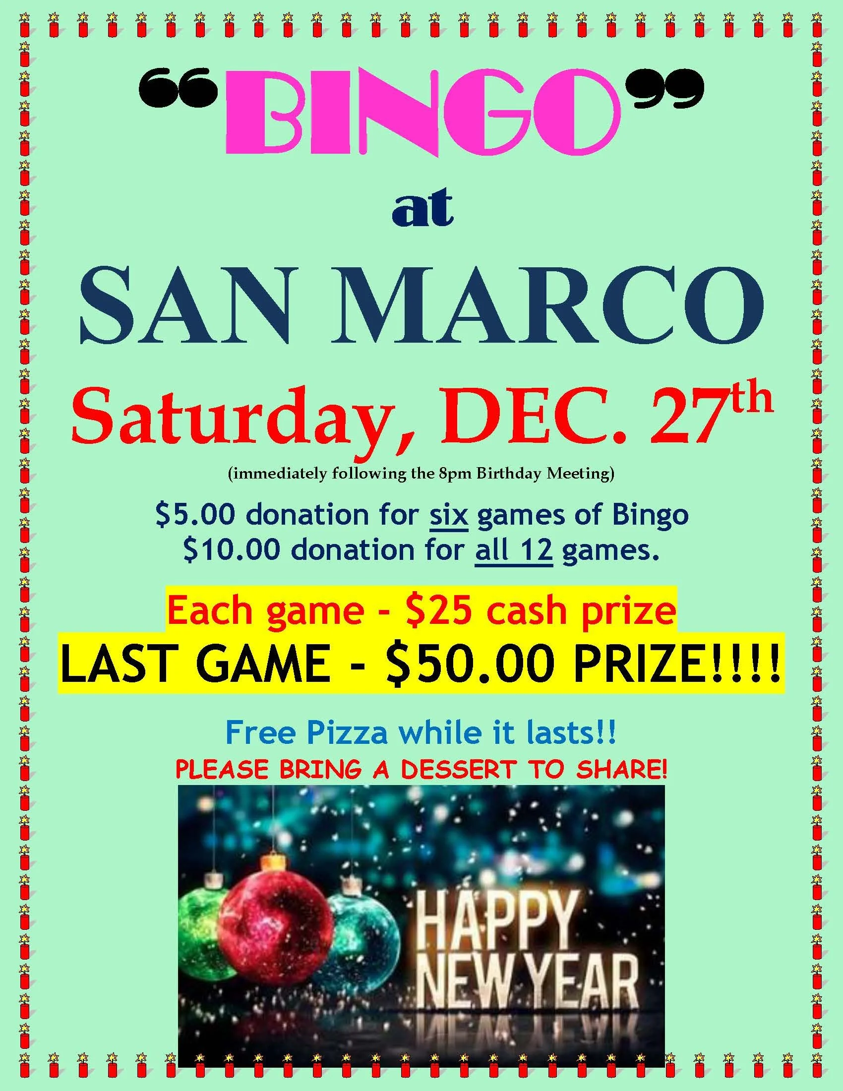 San Marco “BINGO”
