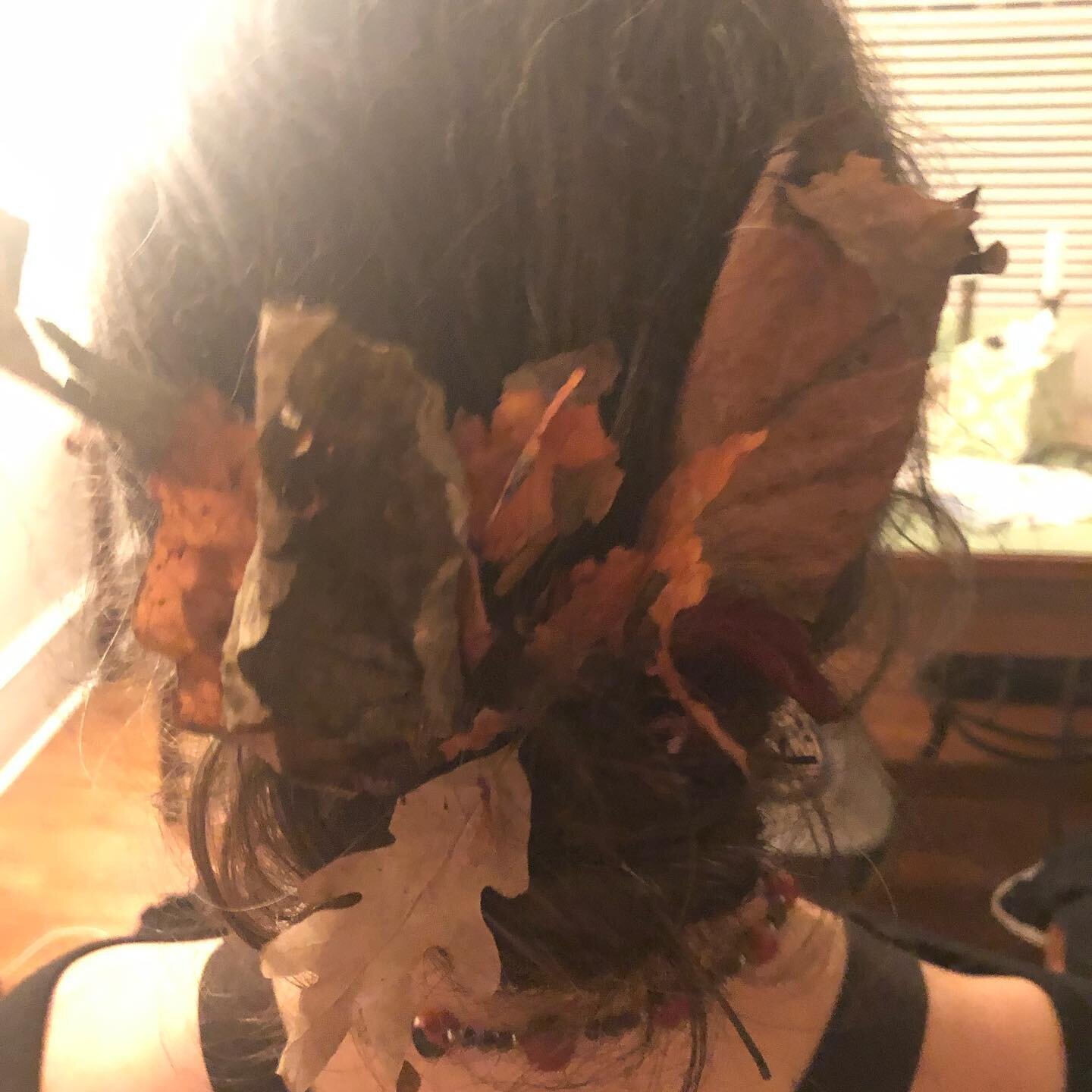 If a bluecheck influencer posted this, the caption would read something like &ldquo;Elevate your messy bun into a tribute to autumn!&rdquo;, amirite?

I mean, I agree. 

As usual, though, I find the reality more interesting. This is what happens when