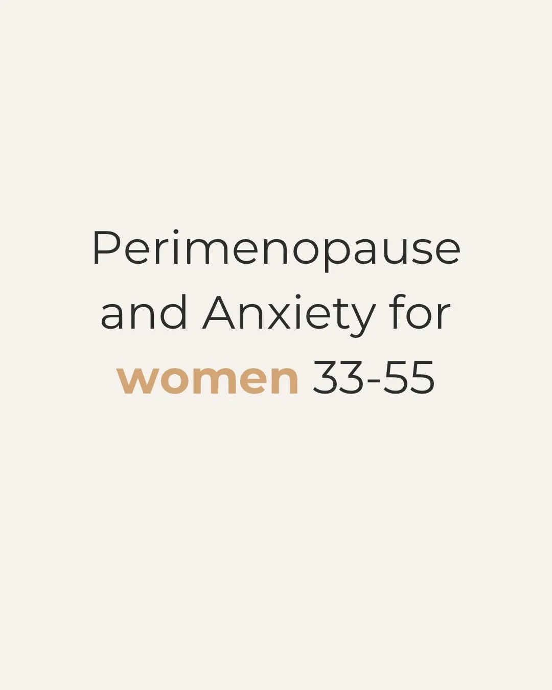 If you&rsquo;ve been asking yourself why anxiety came out of nowhere during perimenopause&mdash;or why it&rsquo;s intensified so dramatically&mdash;here&rsquo;s what&rsquo;s actually happening. 👇🏻

Your brain&rsquo;s biochemistry is shifting. 

Whe