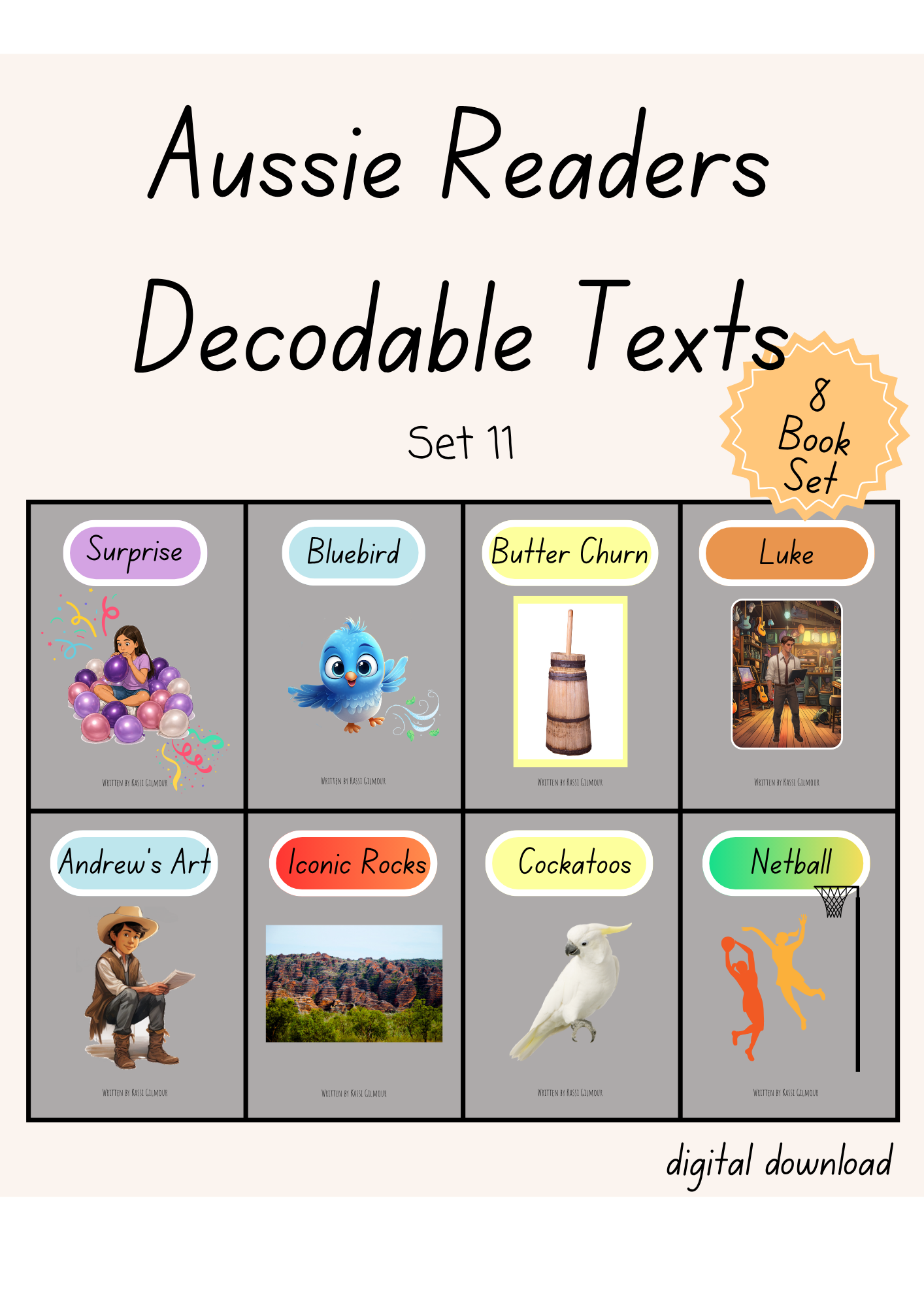 Aussie Readers Decodable Texts Set 11 (DIGITAL DOWNLOAD)