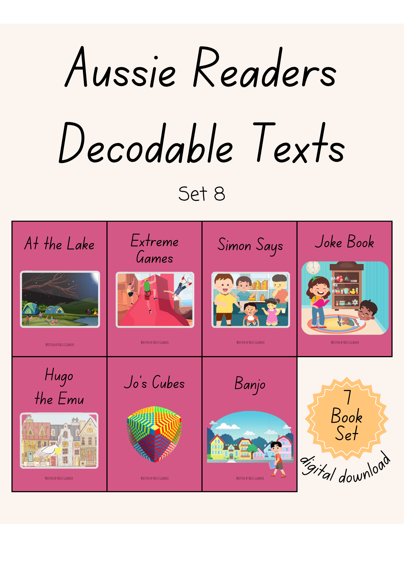 Aussie Readers Decodable Texts Set 8 (DIGITAL DOWNLOAD)