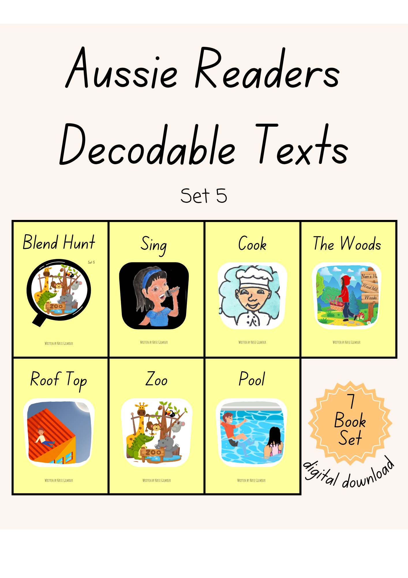 Aussie Readers Decodable Texts Set 5 (DIGITAL DOWNLOAD)