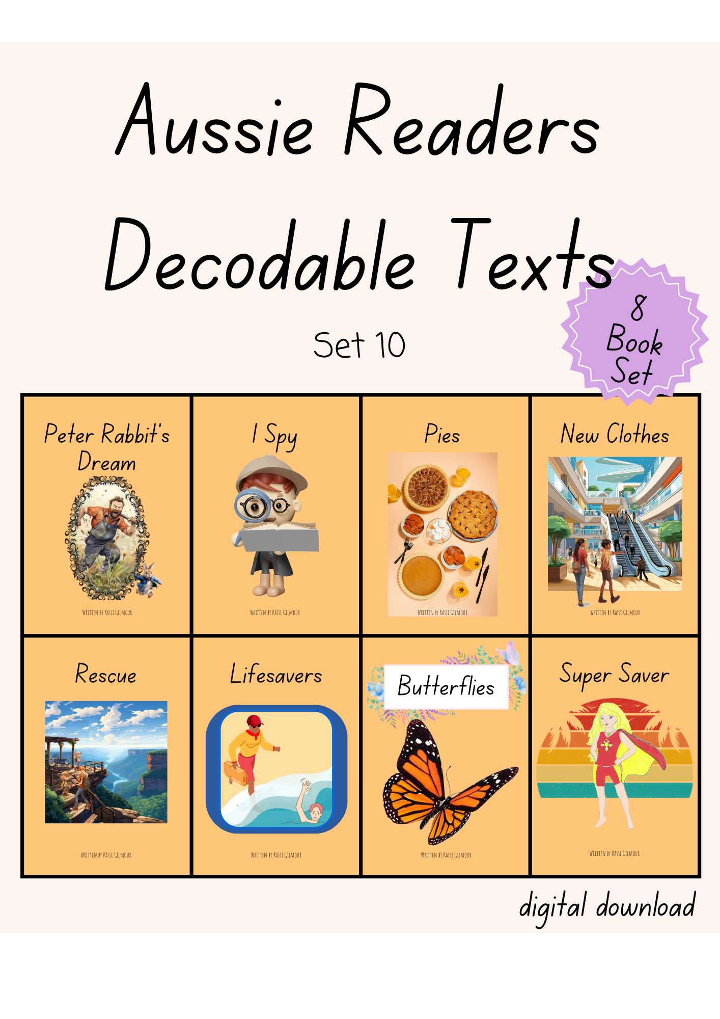 Aussie Readers Decodable Texts Set 10 (DIGITAL DOWNLOAD)