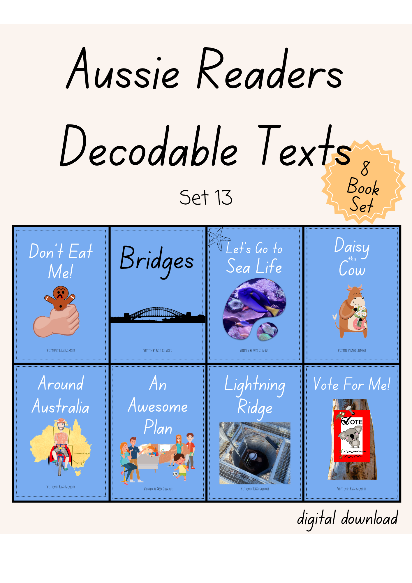 Aussie Readers Decodable Texts Set 13 (DIGITAL DOWNLOAD)