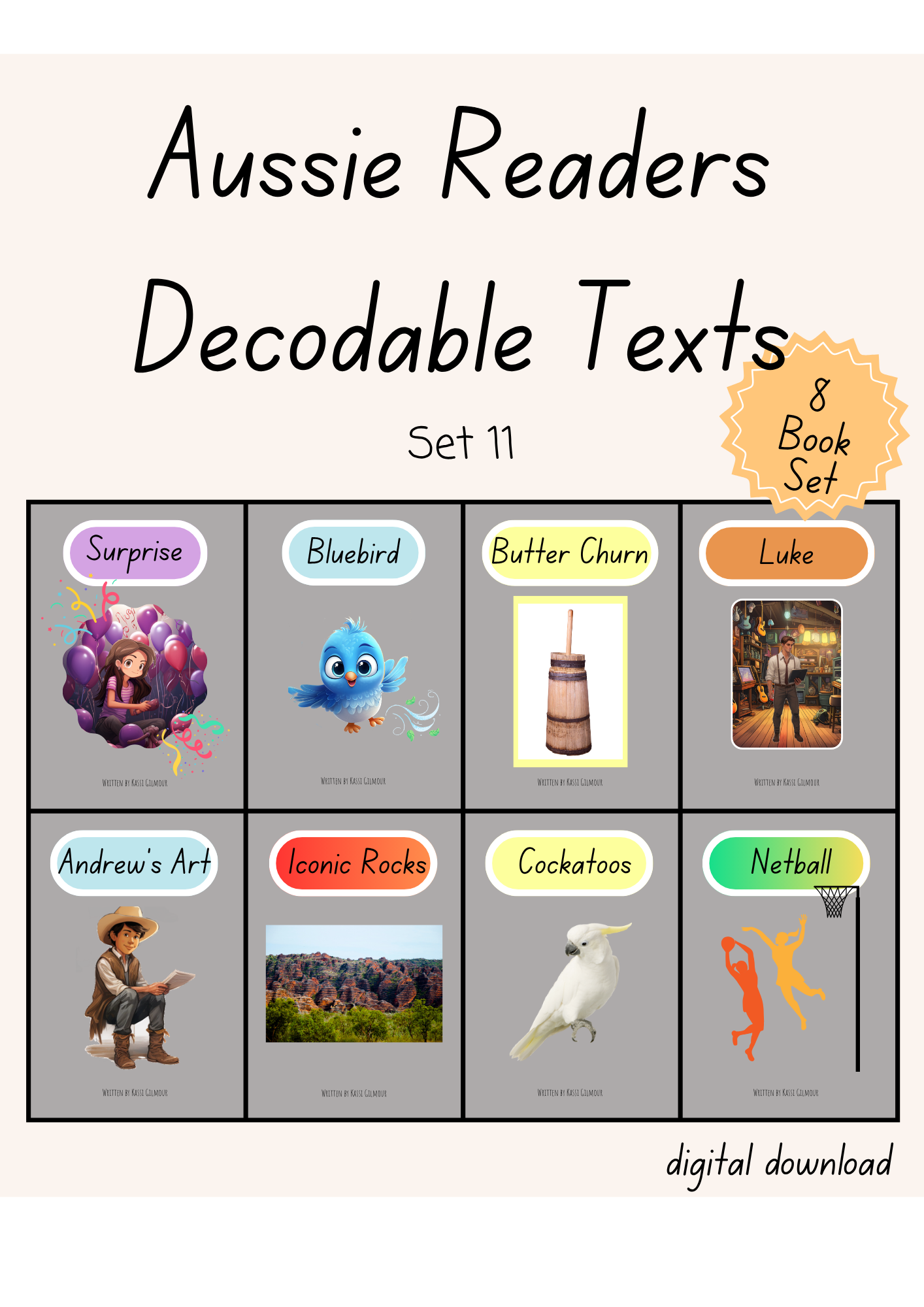 Aussie Readers Decodable Texts Set 11 (DIGITAL DOWNLOAD)