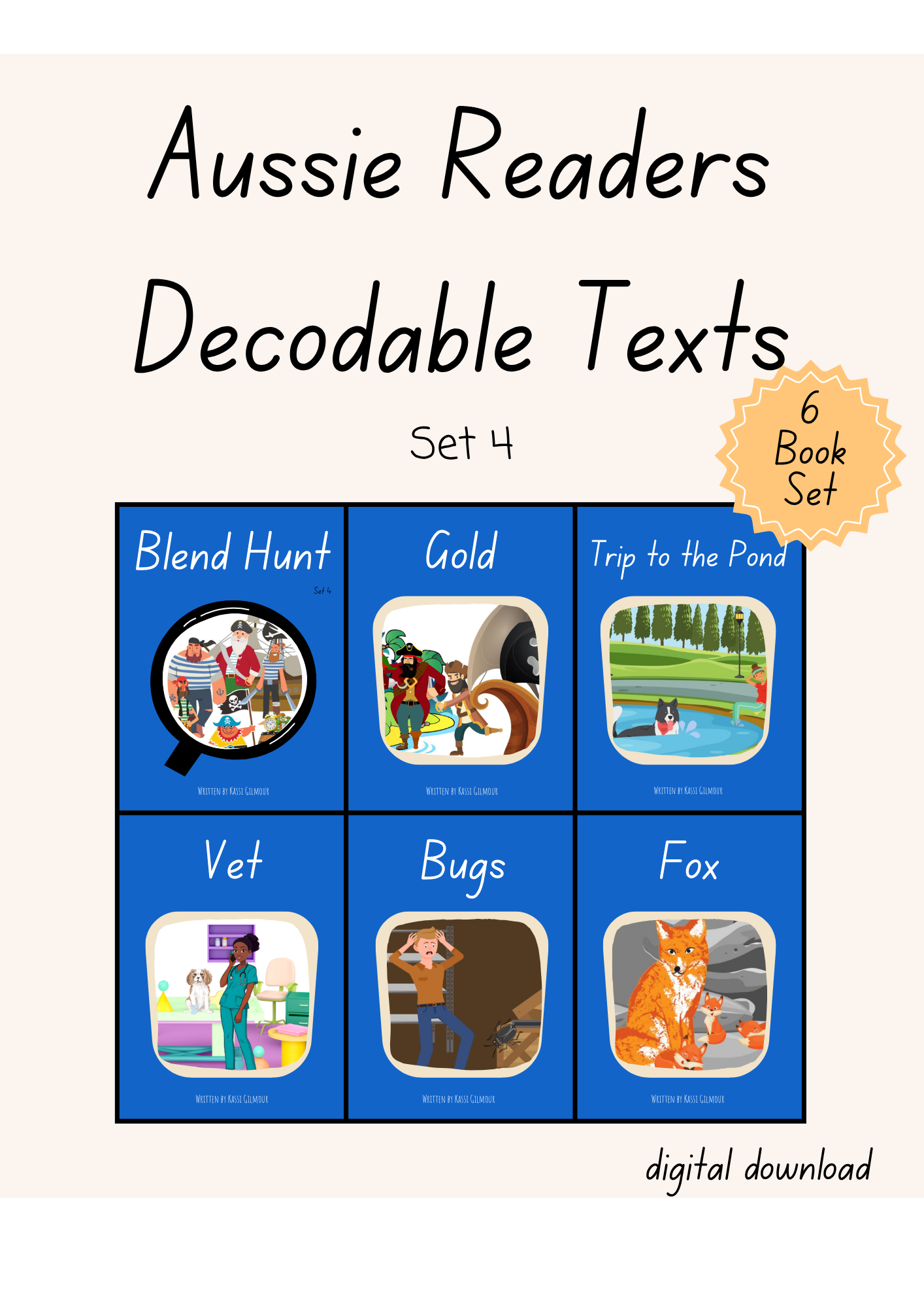 Aussie Readers Decodable Texts Set 4 (DIGITAL DOWNLOAD)