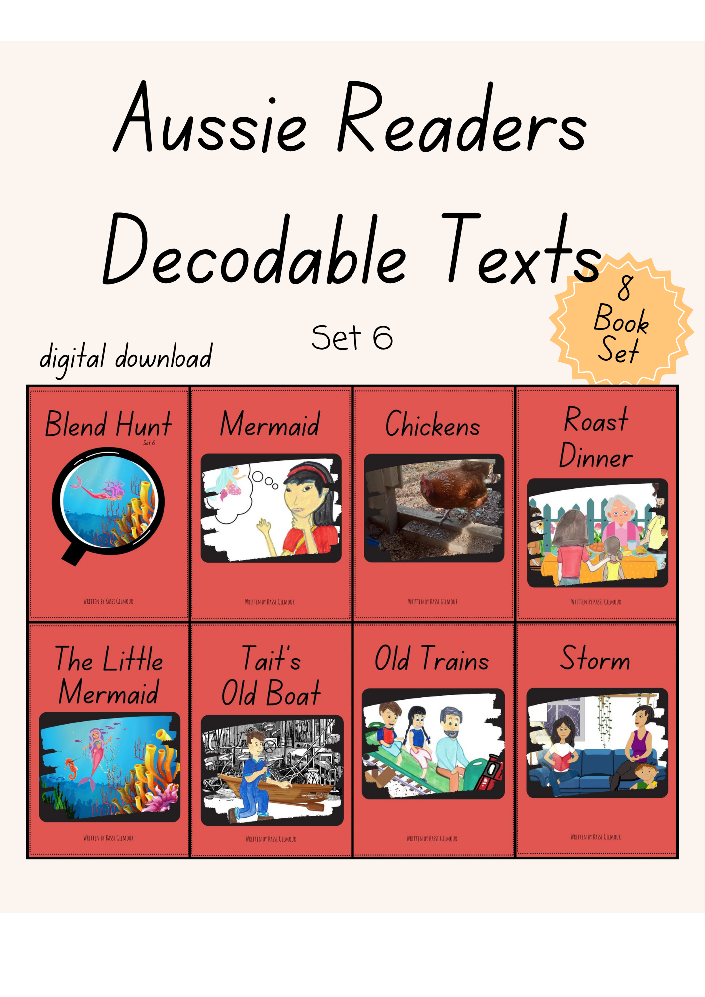 Aussie Readers Decodable Texts Set 6 (DIGITAL DOWNLOAD)