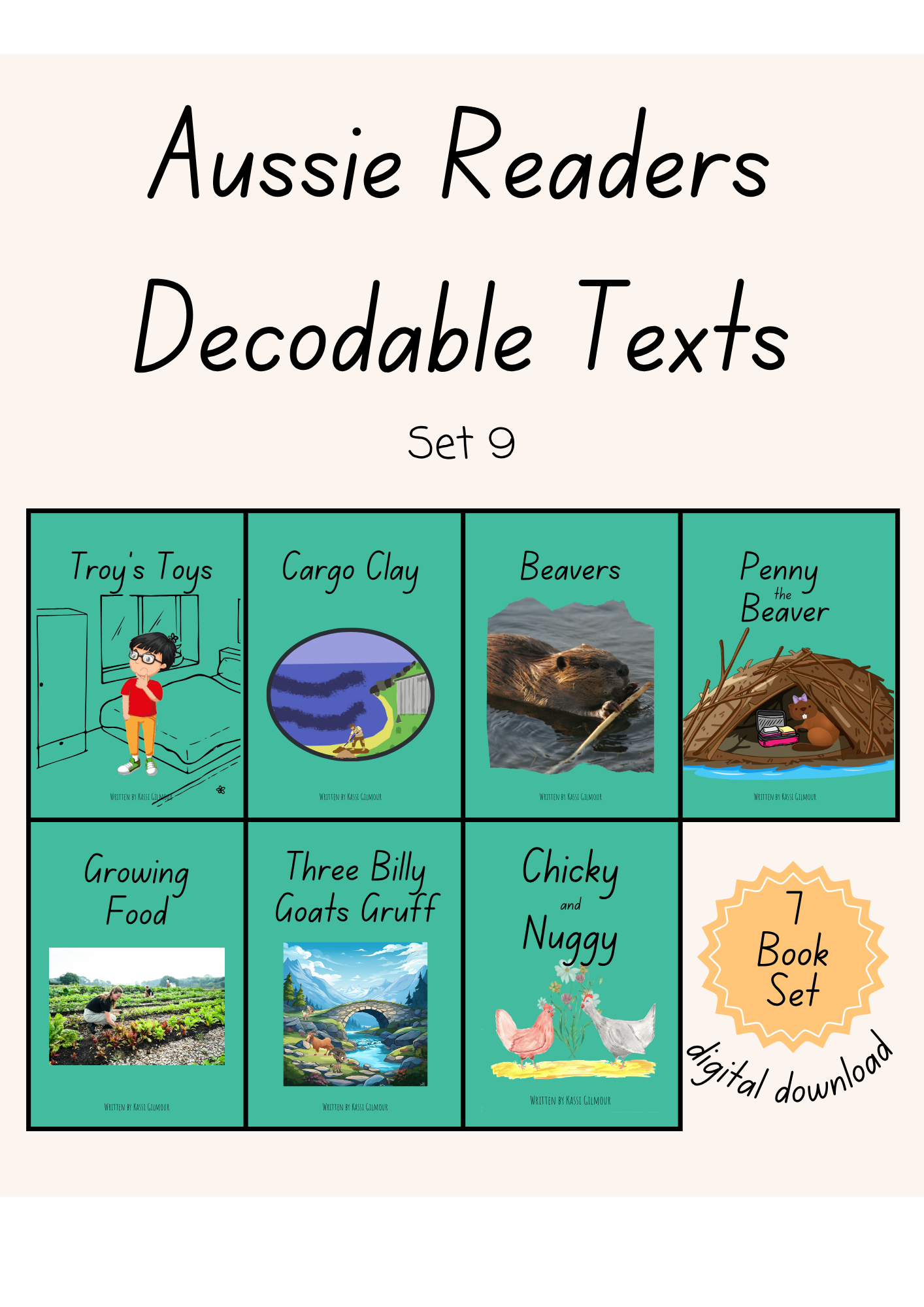 Aussie Readers Decodable Texts Set 9 (DIGITAL DOWNLOAD)