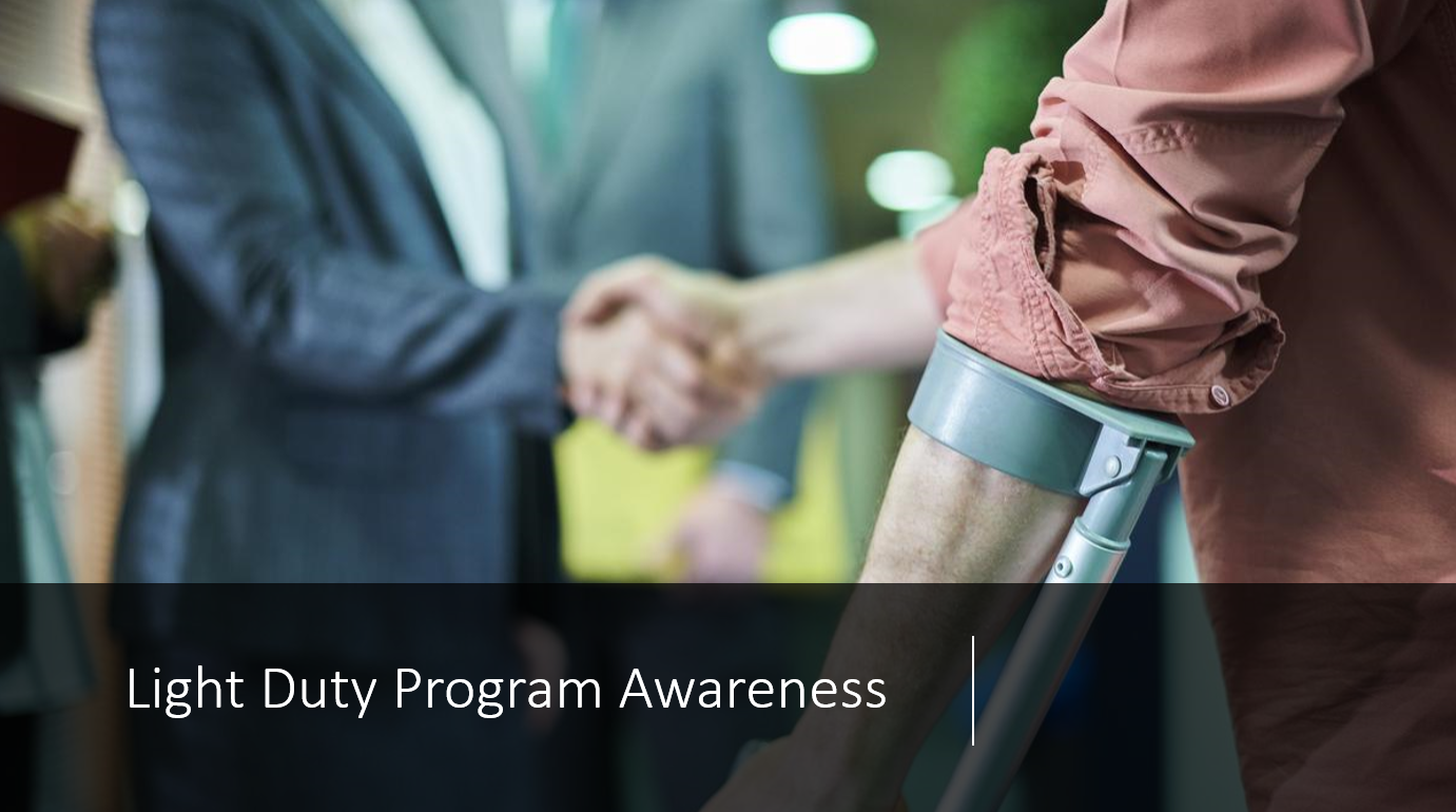 Light Duty Return to Work Program — GREEN HSE