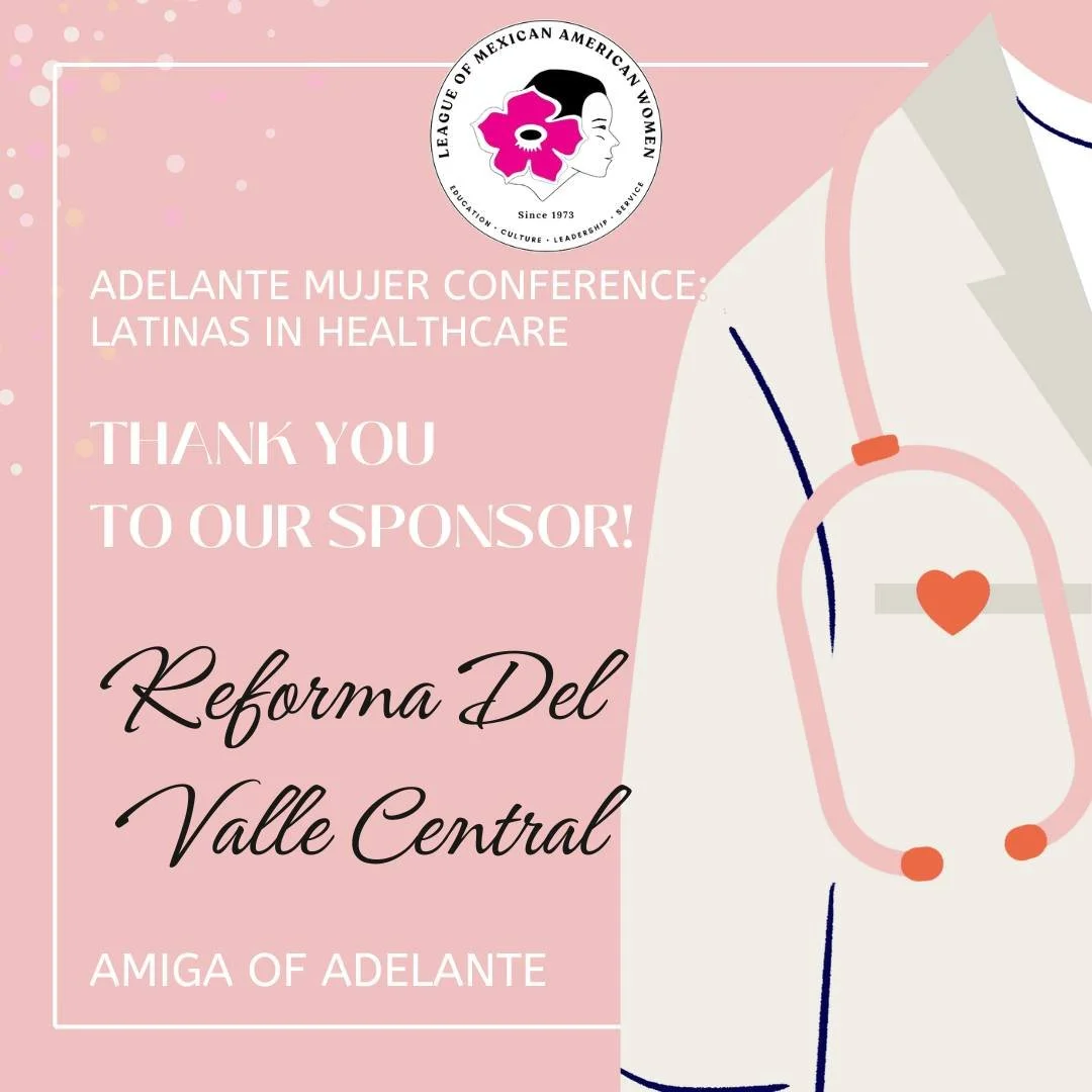 We are so thankful to our sponsors of the 2025 Adelante Mujer Conference. We are able to host 250 high school students for our conference focused on Latinas in Healthcare. Thank you @reformadelvallecentral for your generosity! #LMAW #LatinasinHealt