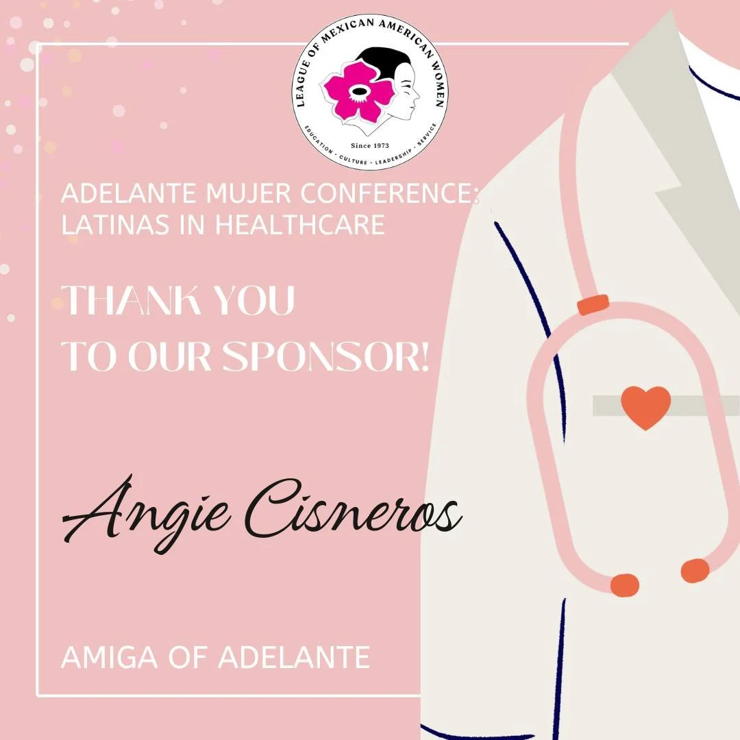 We are so thankful to our sponsors of the 2025 Adelante Mujer Conference. We are able to host 250 high school students for our conference focused on Latinas in Healthcare. Thank you Angie Cisneros for your generosity! #LMAW #LatinasinHealthcare #fr
