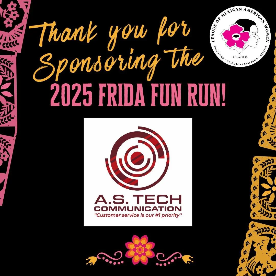 🌟 Thank You, A.S. Tech Communications! 🌟

A heartfelt thank you to A.S. Tech Communications for being a long-time supporter of the League and our events, including Frida Fun Run and Fiesta Navide&ntilde;a.

Your continued sponsorship fuels our miss