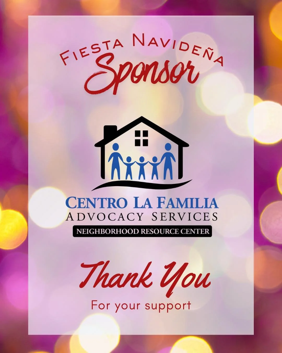 ✨ Thank you to our Compadre Sponsor ✨
@centrolafamiliaadvocacy

Your partnership and generosity helped strengthen the impact of the 2025 Fiesta Navide&ntilde;a Scholarship Fundraiser, creating meaningful opportunities for local students and families.