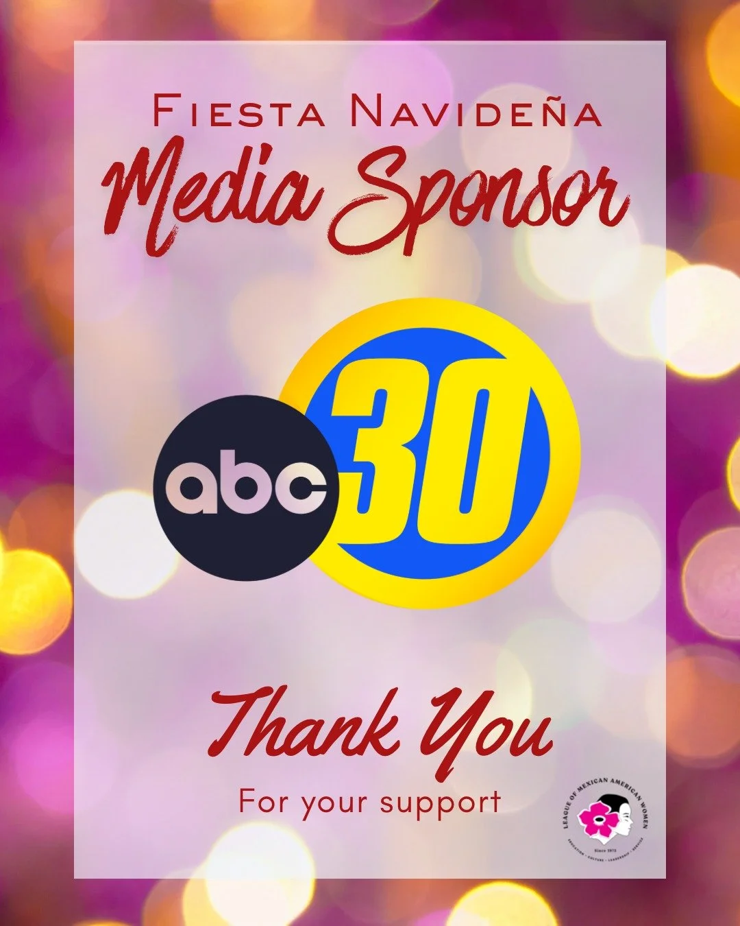 ✨ Thank you to our Media Sponsor ✨
@abc30_actionnews

Your support of the 2025 Fiesta Navide&ntilde;a Scholarship Fundraiser helps uplift students and families throughout our community. We are grateful for your commitment to sharing stories that insp