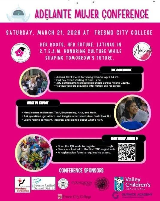 We are less than one month away from an incredible STEAM Conference! Join the League of Mexican American Women as we once again host our Adelante Mujer Conference for students in High School or college. This year our theme is &ldquo;Her Roots, Her Fu