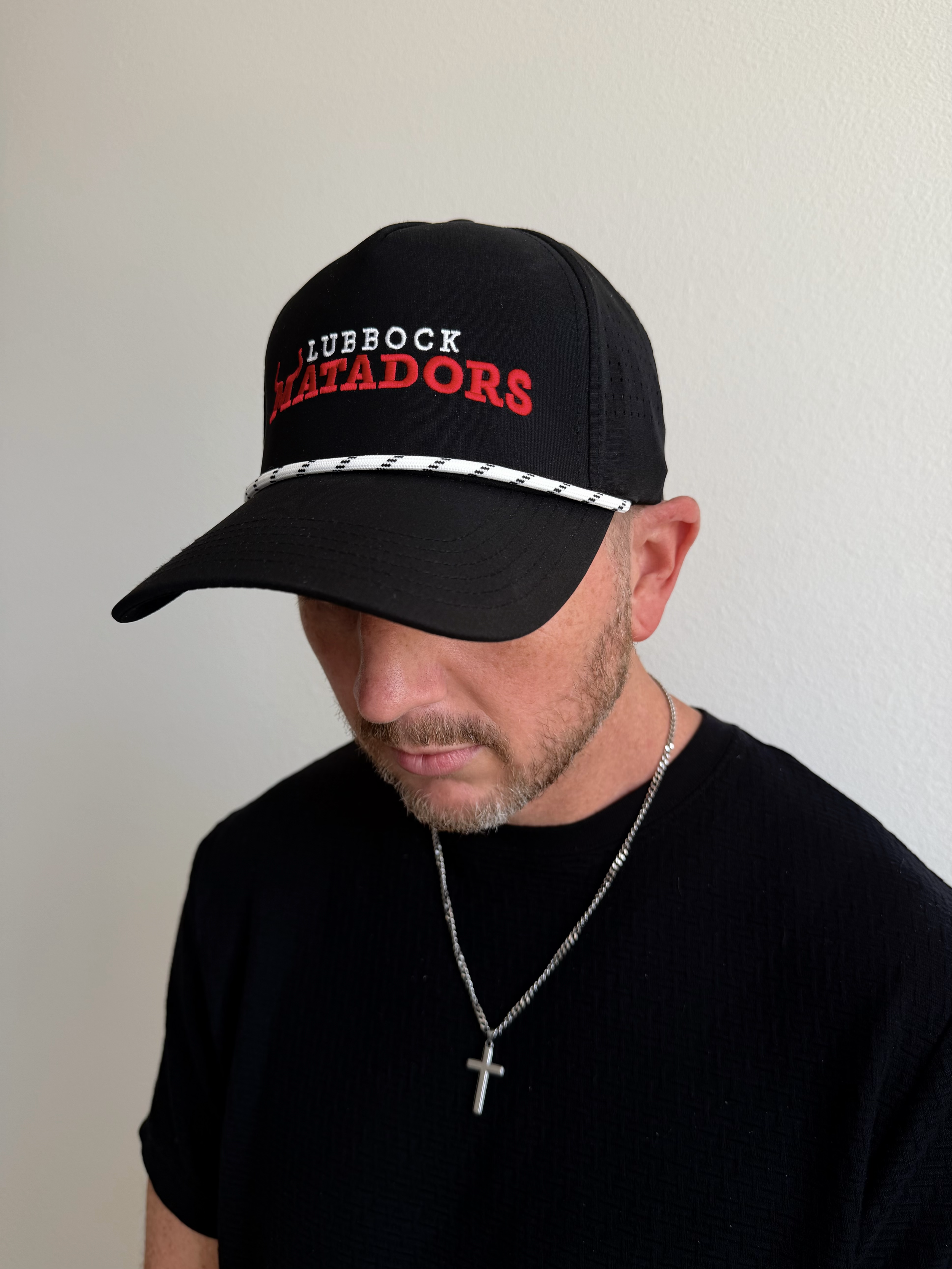 Black Performance Rope Hat