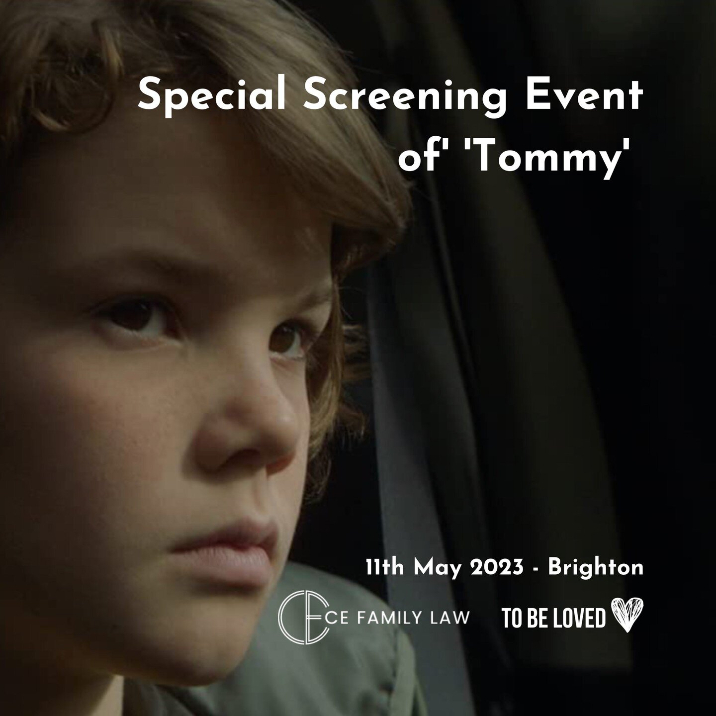 Join To Be Loved and @ce_family_law for a special screening of awarding winning short film &lsquo;Tommy&rsquo;, followed by an exclusive Q&amp;A panel discussion. 

This film shines a light on childhood trauma in family separation.

To register pleas