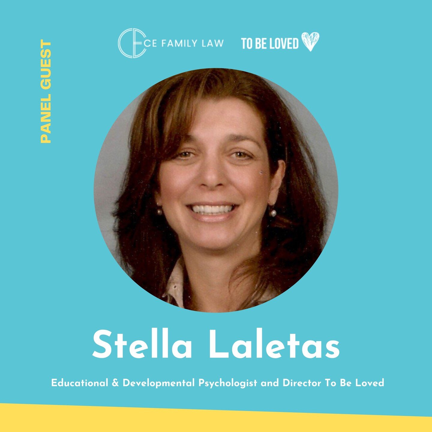 Meet the panel of our Special Screening Event of 'Tommy' 

Stella Laletas - Director of To Be Loved. 

Stella is an endorsed Educational &amp; Developmental Psychologist, a Researcher and a Lecturer (Psychology, Counseling &amp; Teacher Education) at