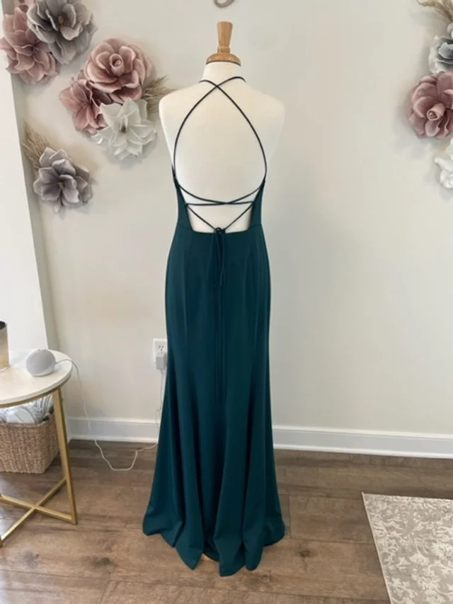 jenny yoo green dress Jenny Yoo Bridesmaid Dress Wren Chambray main image 1