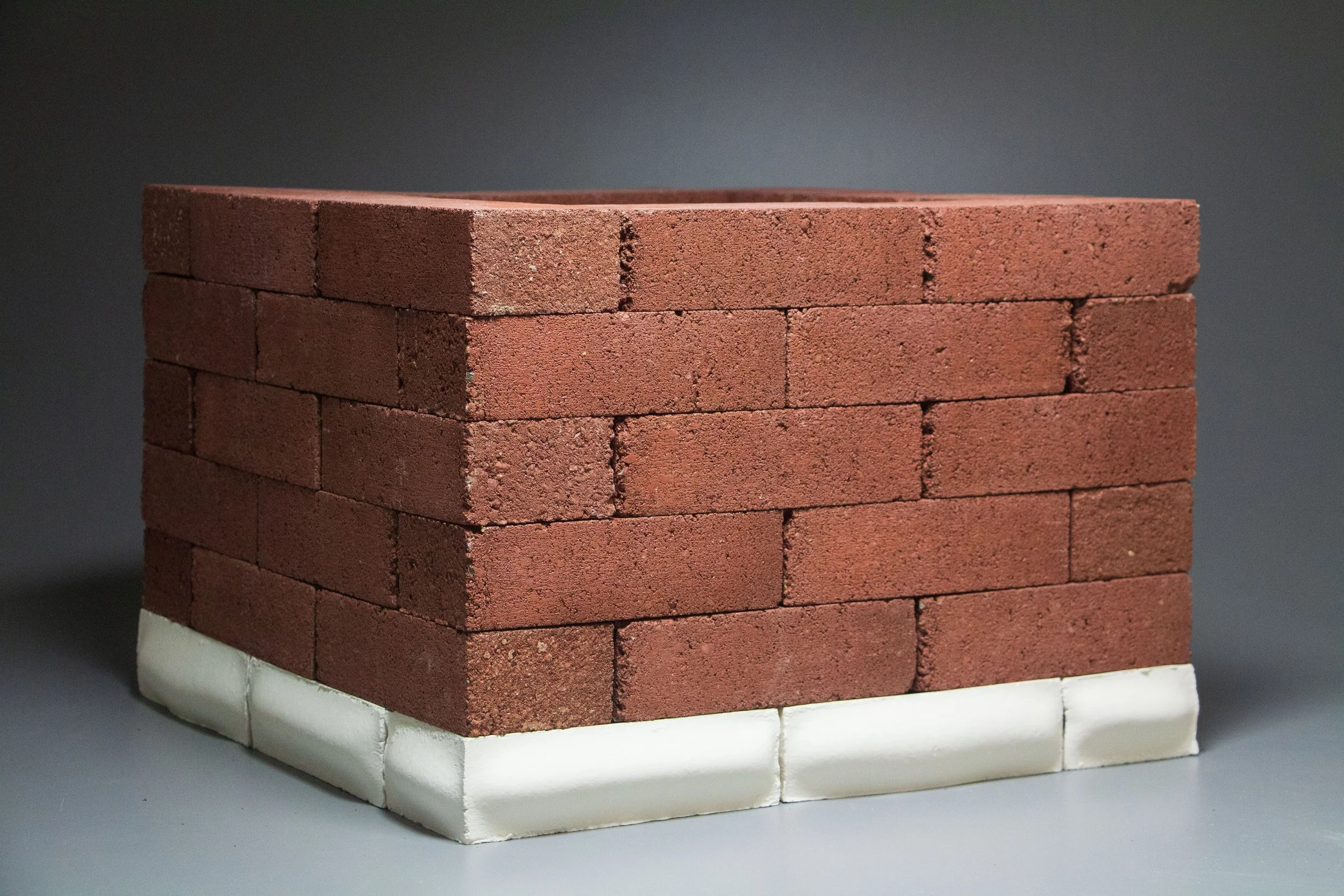 Porcelain, Brick, Slipcasting, Cone 6, 19 x 20 x 20 in