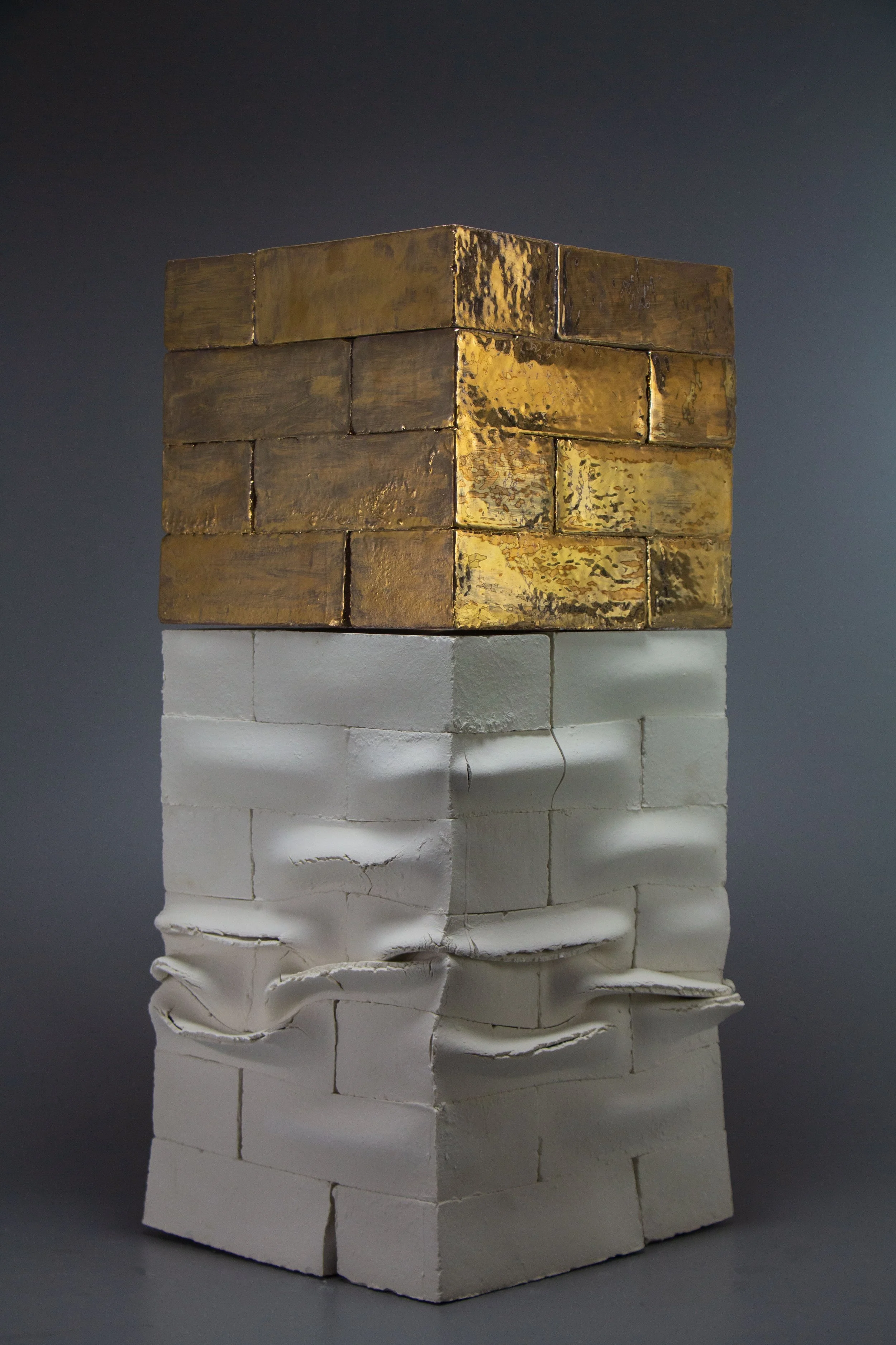 Porcelain, Slipcasting, Cone 6, 26 x 12 x 12 in