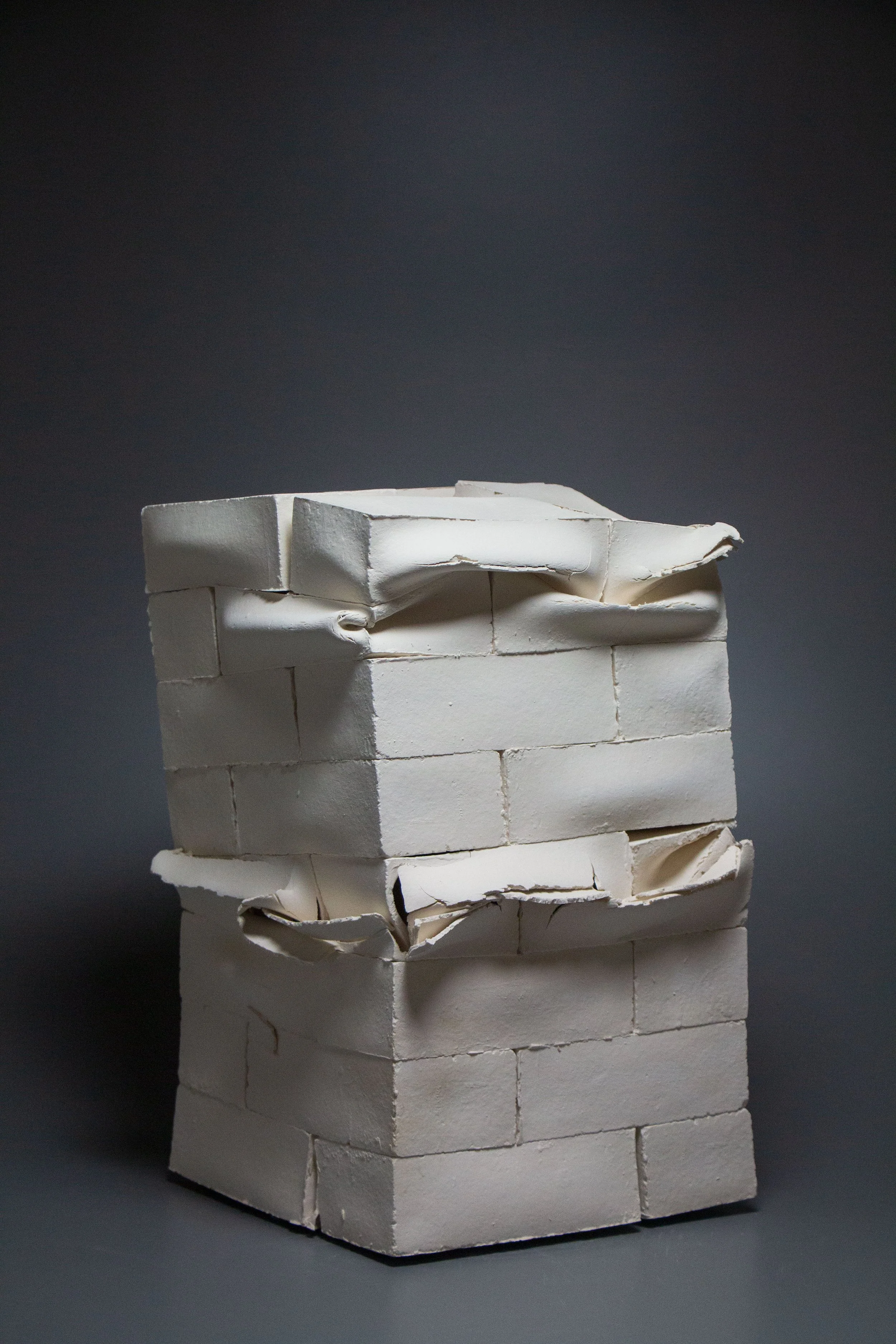 Porcelain, Slipcasting, Cone 6, 21 x 12 x 12 in