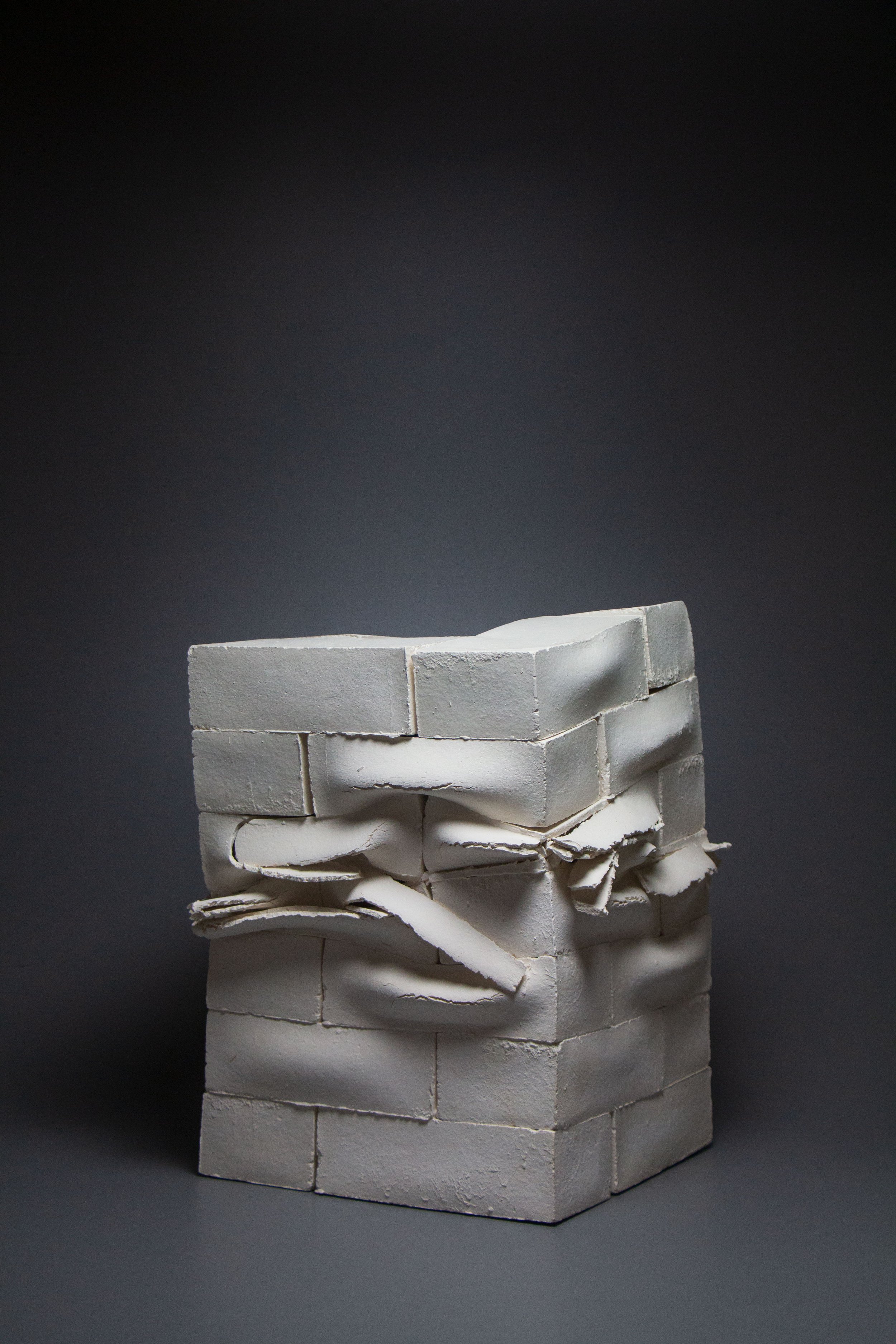 Porcelain, Slipcasting, Cone 6, 17 x 12 x 12 in