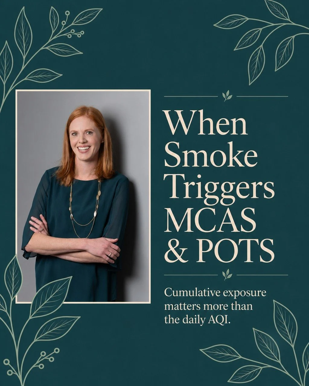 Smoke days can feel like a flare even when the sky still looks pale.

If you live with MCAS or POTS, that is a body response, not you being dramatic. Wildfire plumes carry more than wood ash. They can add particles, metals, and irritants on top of wh