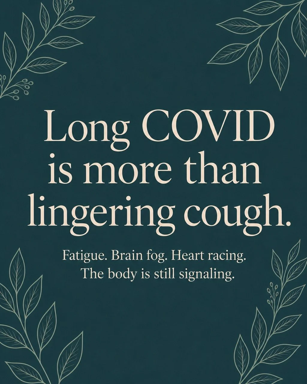 Long COVID is more than a cough that never quite left.

For a lot of people, the months after infection look like crashing fatigue, brain fog, heart racing on standing, dizziness, and a body that does not bounce back the way it used to. Those pattern