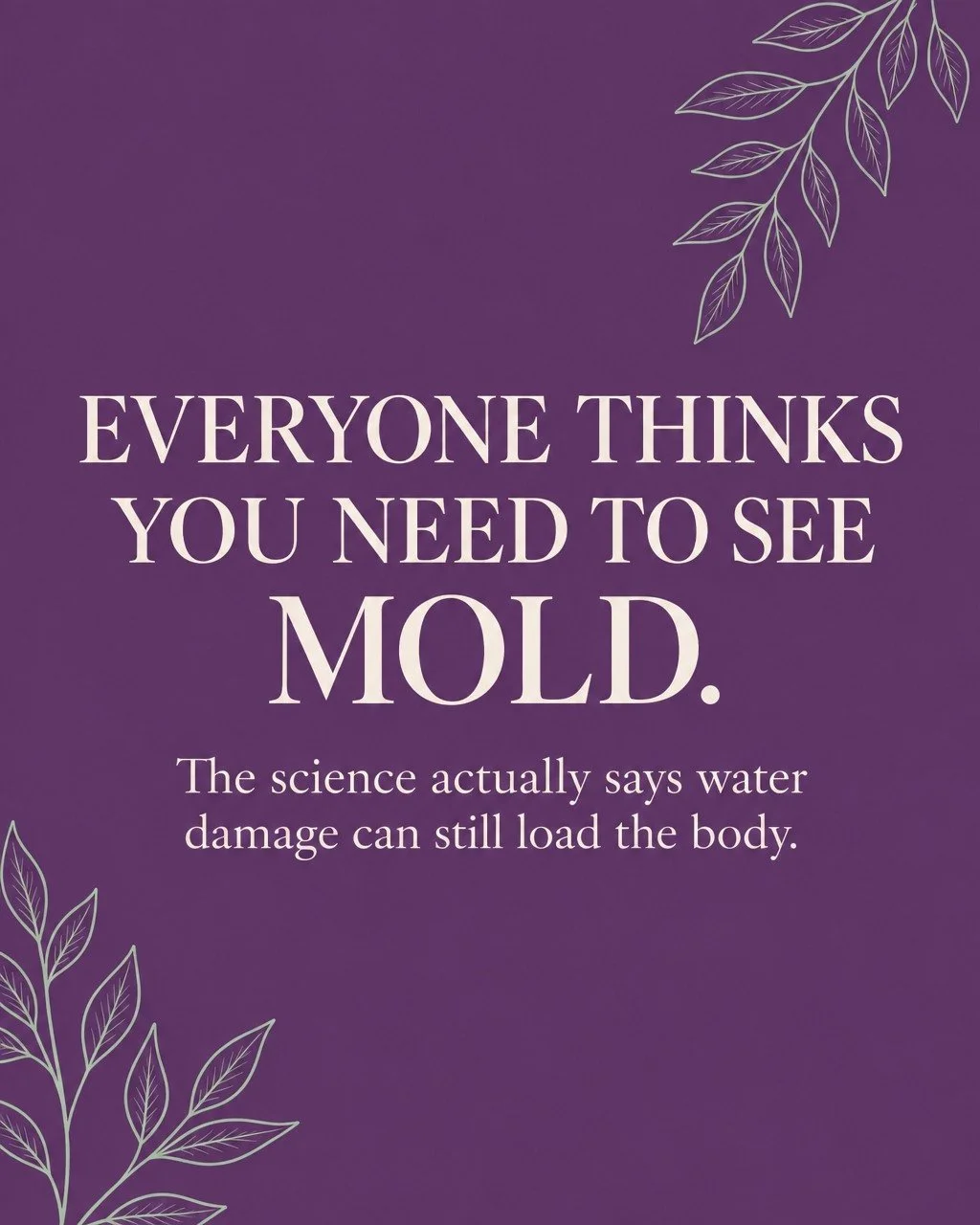 Everyone thinks you need to see mold on the wall before the building can matter. Water damage, damp drywall, and crawl-space humidity can still add load even when the paint looks fine.

Visual mold is one clue. It is not the only one. Fatigue, brain 