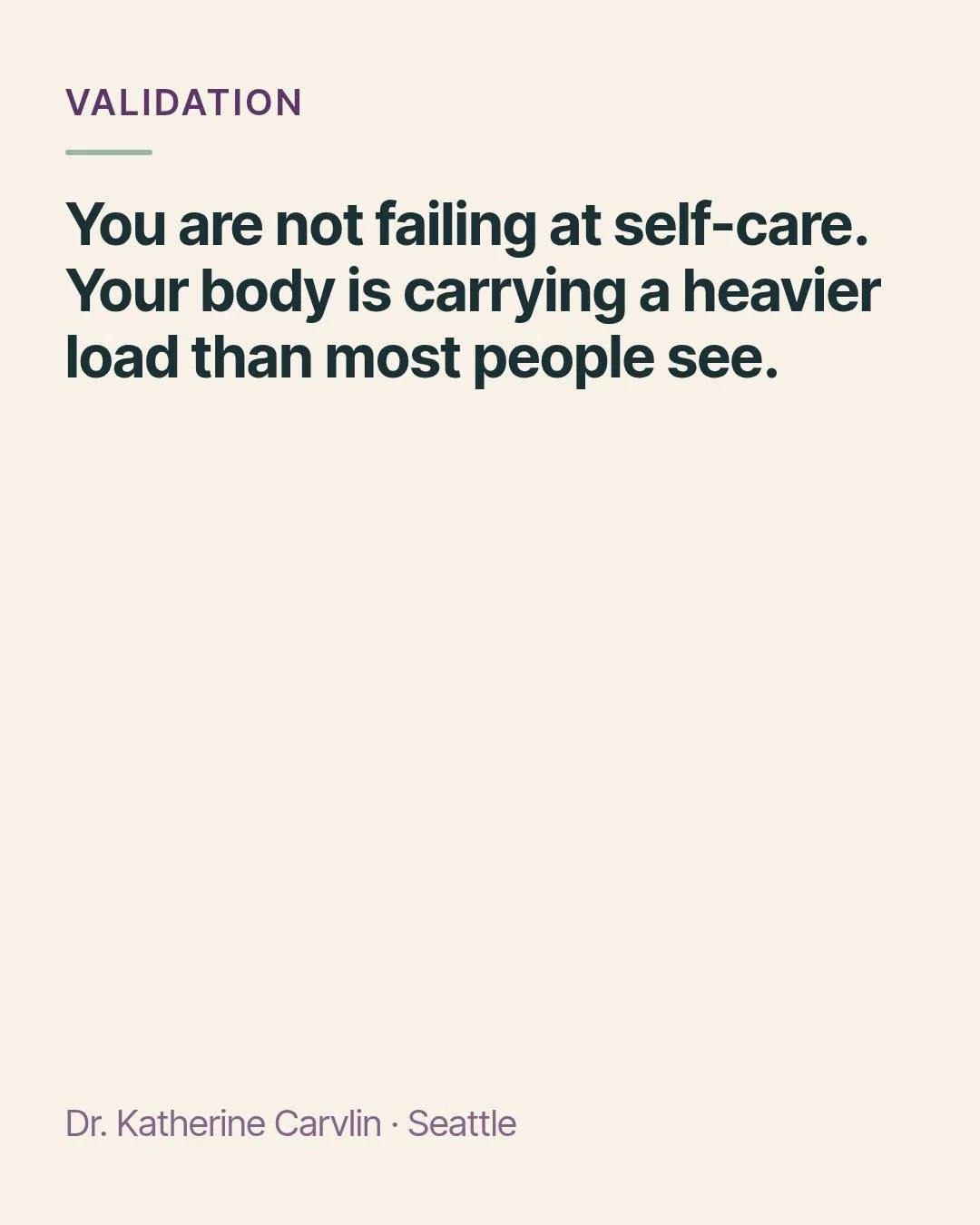 You are not failing at self-care.

When you have complex chronic illness, the day already includes pacing, recovery, food decisions, and trying to keep up with life. Adding more routines on top of that can feel like proof you are not trying hard enou