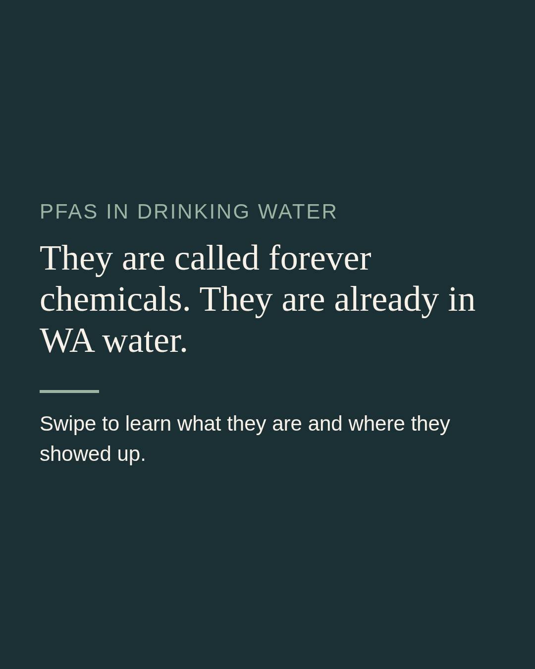 As an environmental medicine doctor, this is the one thing I wish everyone knew about PFAS: they are called forever chemicals for a reason.

PFAS are man-made chemicals used since the 1950s in nonstick cookware, stain-proof carpet, food packaging, an