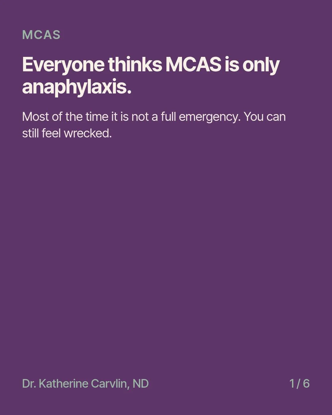 Everyone thinks MCAS is only anaphylaxis.

Most of the time it is not a full emergency. You can still feel wrecked.

Mast cells live in skin, gut, lungs, and connective tissue. When they release mediators, you can get a full emergency reaction, or a 